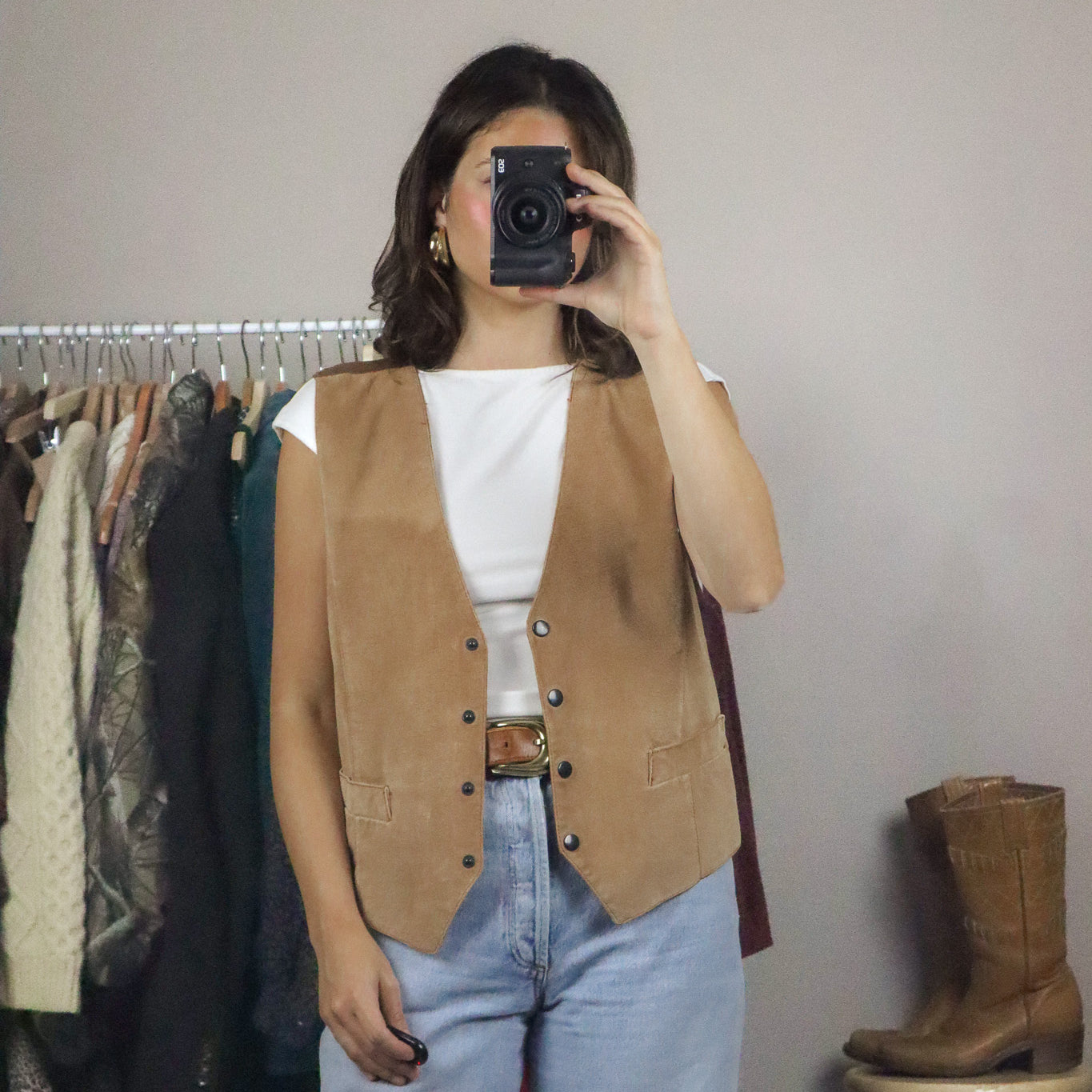 Vintage x Suede Vest (M)