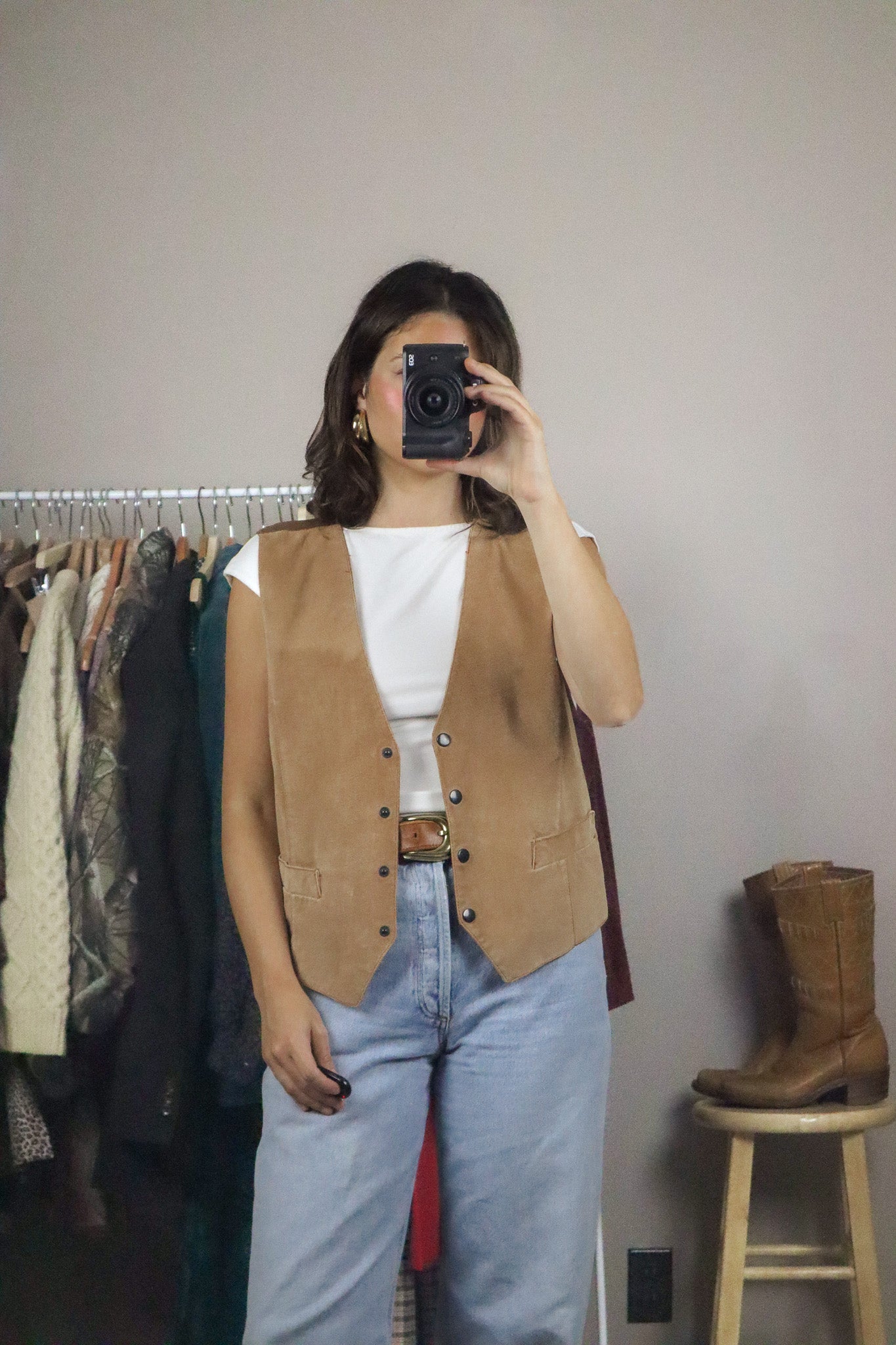 Vintage x Suede Vest (M)