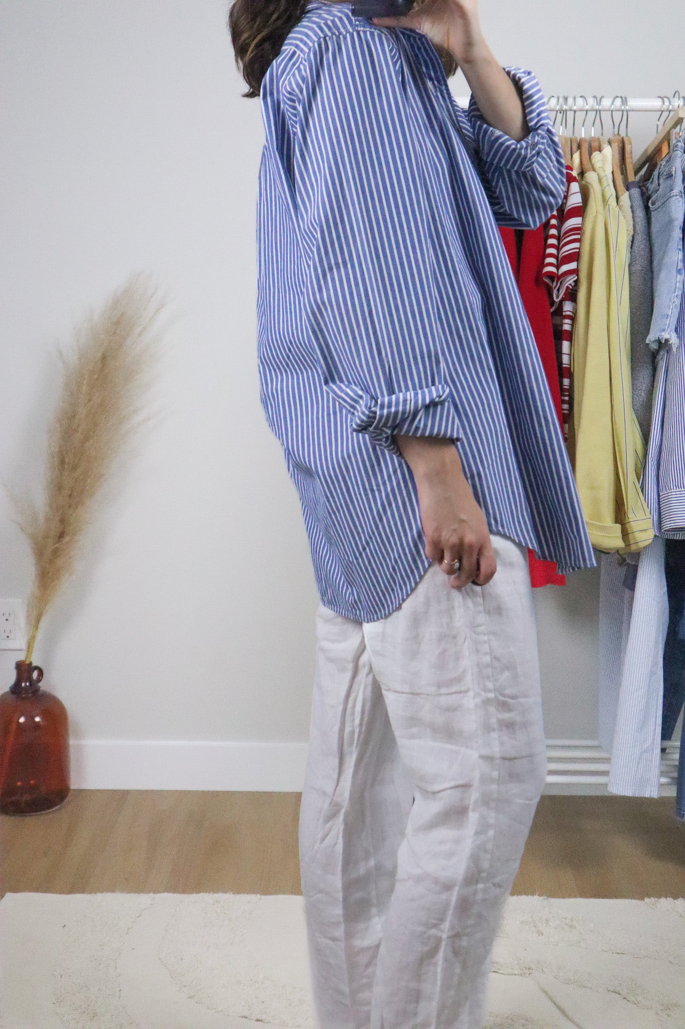 Chaps x Cotton Striped Button Down (M-XL)