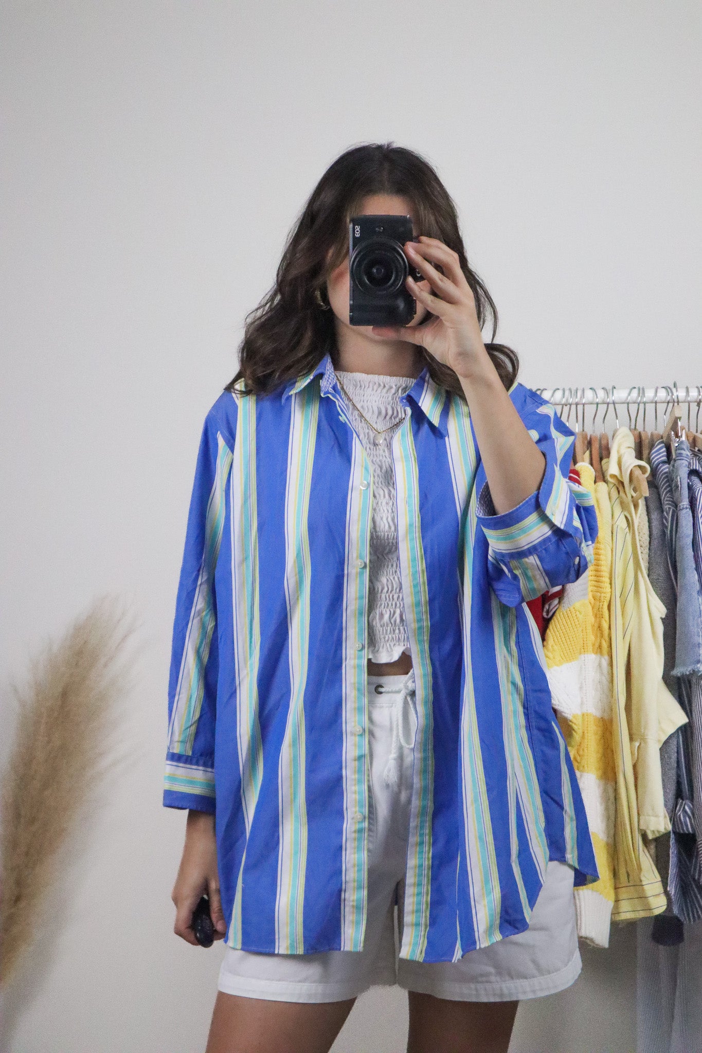 Vintage x Cotton Pinstrip Button Down (S-XL)