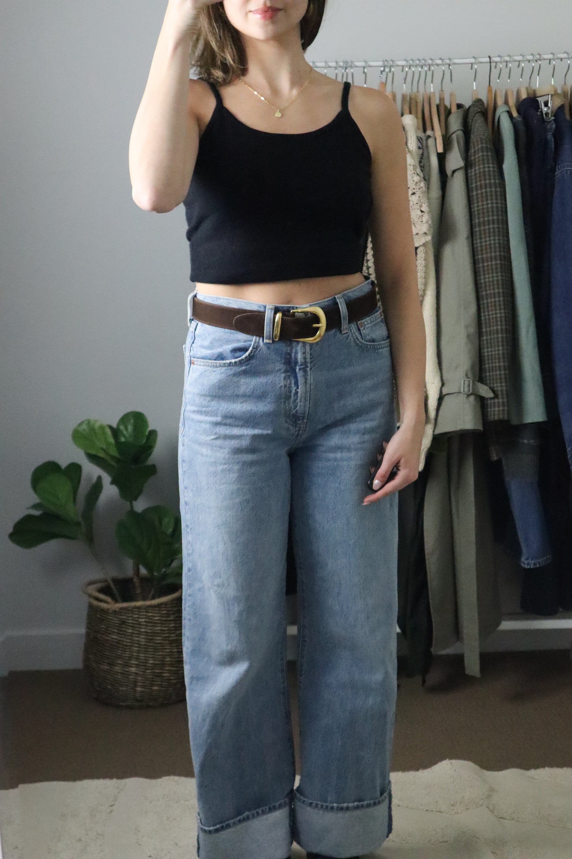 Vintage x Silk & Cashwool Tank (M)