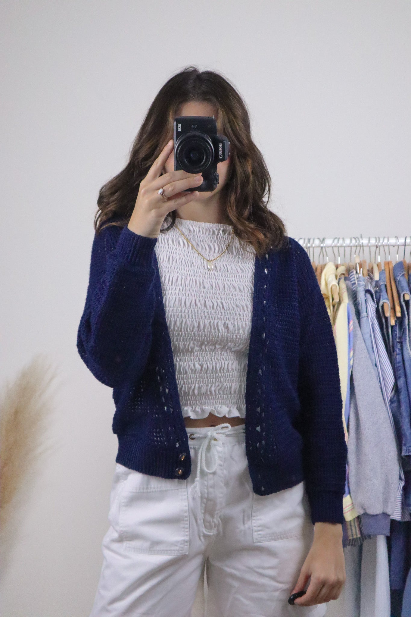 Vintage x Handknit Cardigan (M)