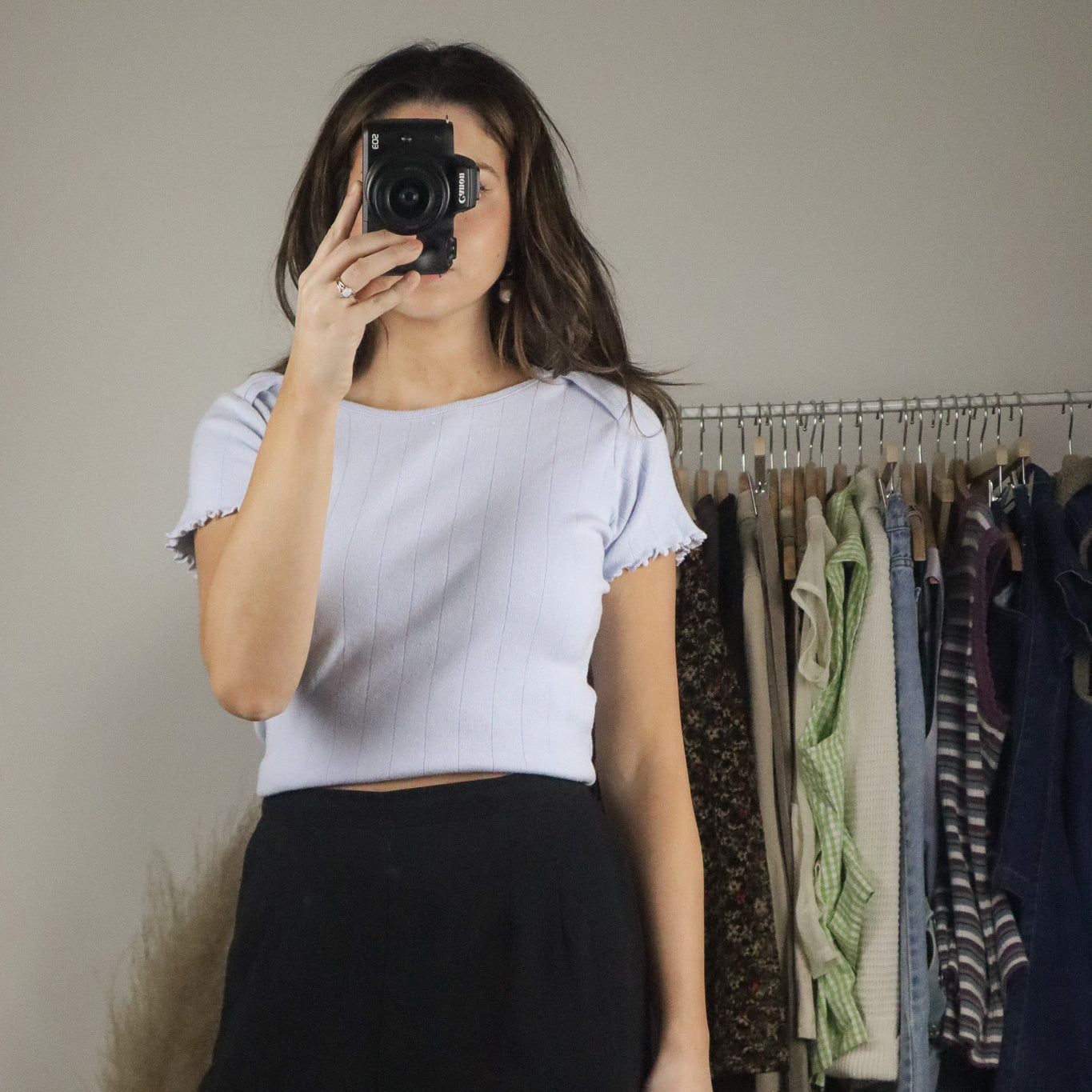 Vintage x Ribbed T-Shirt (M)