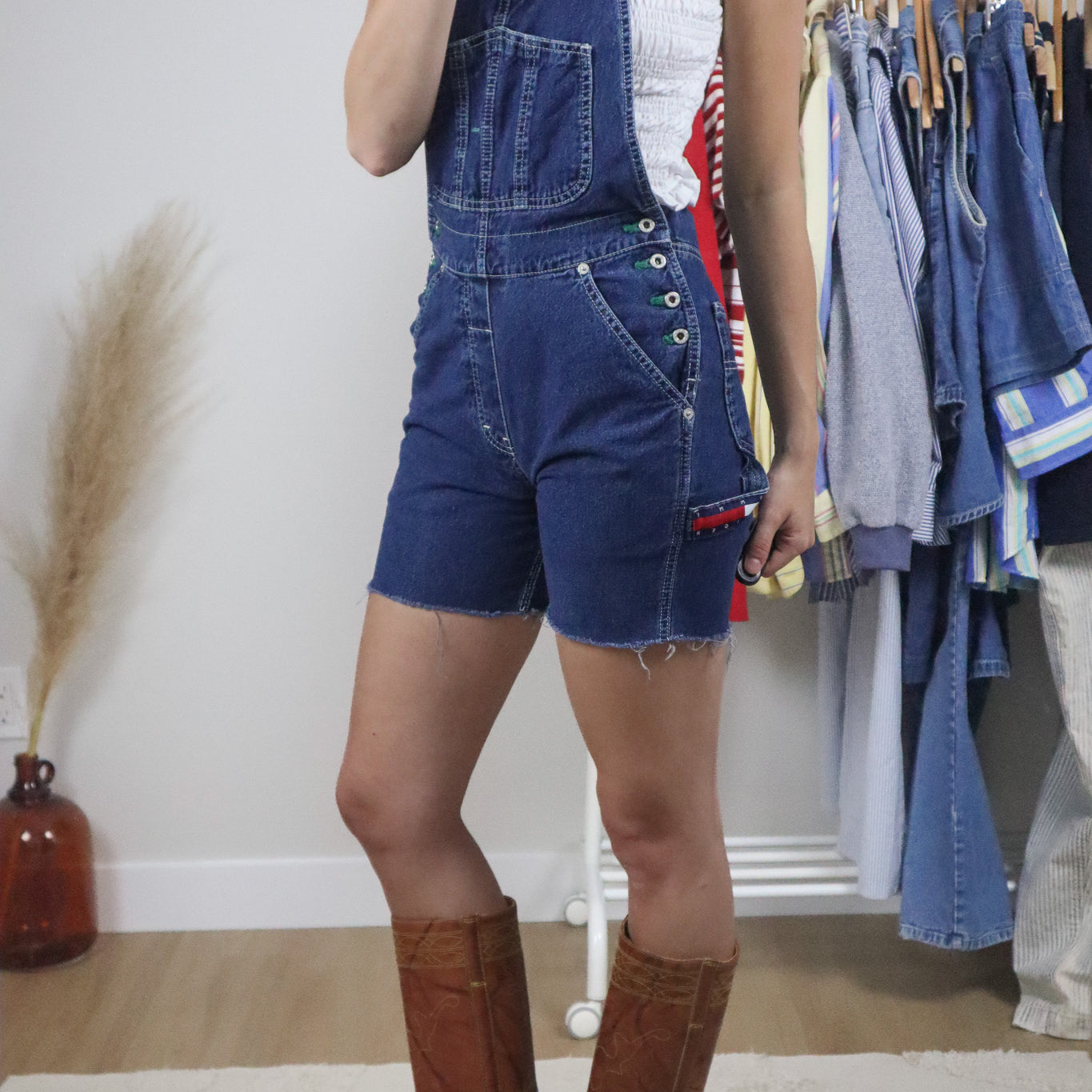 Made in Canada x Vintage x Tommy Hilfiger Denim Shortalls (XXS)