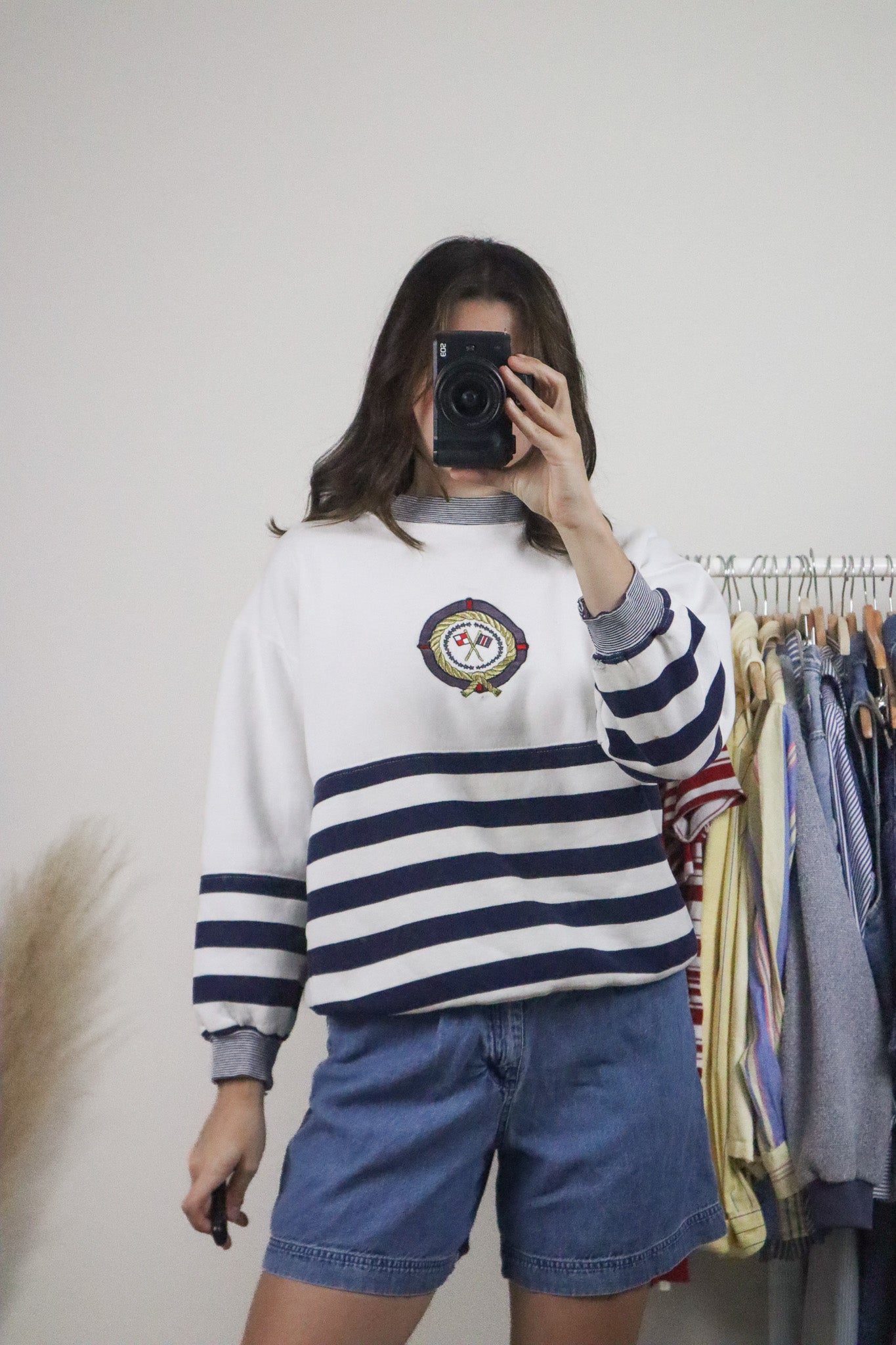 Vintage x Nordstrom x 80s Striped Crewneck (S)