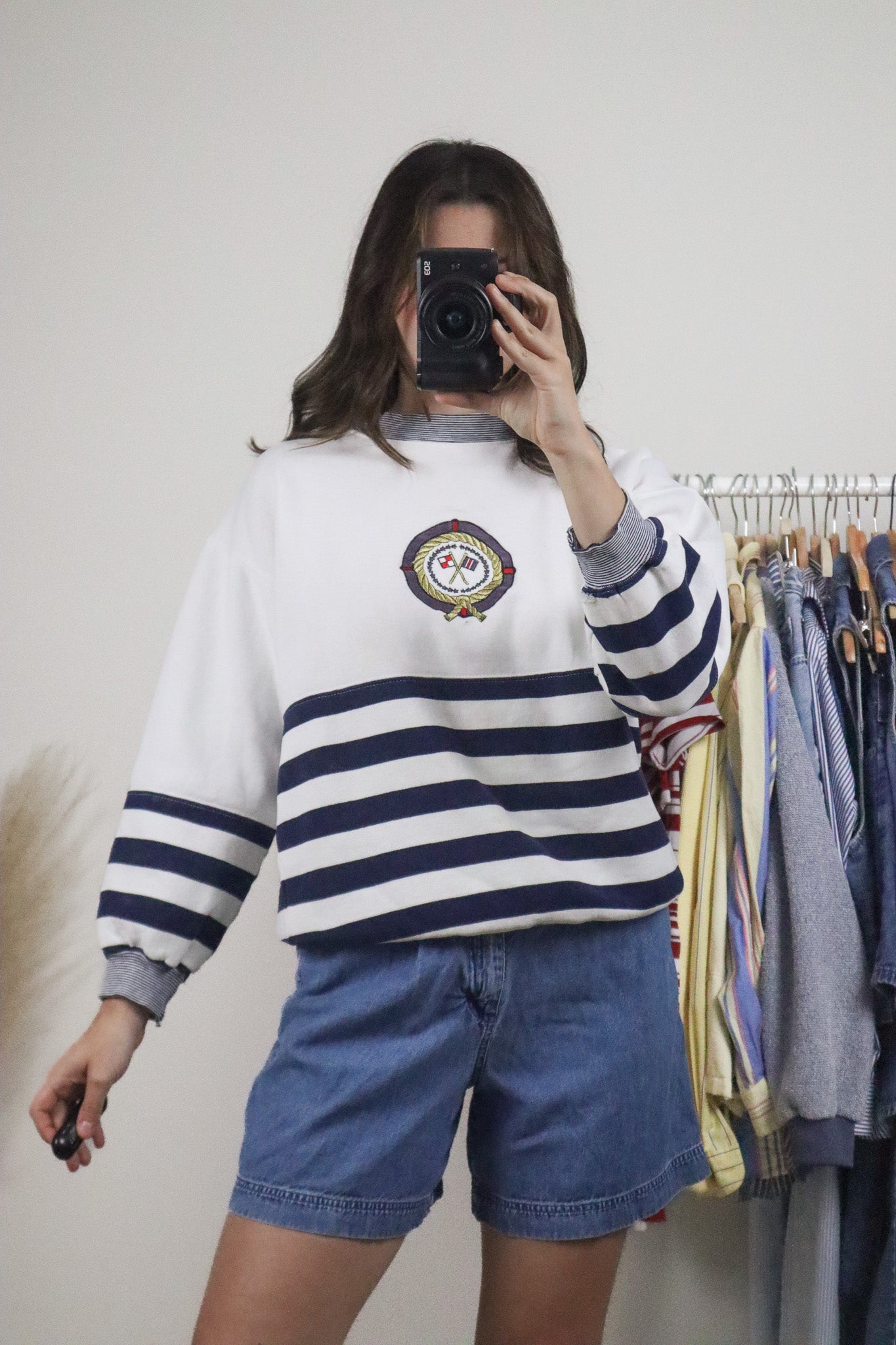 Vintage x Nordstrom x 80s Striped Crewneck (S)