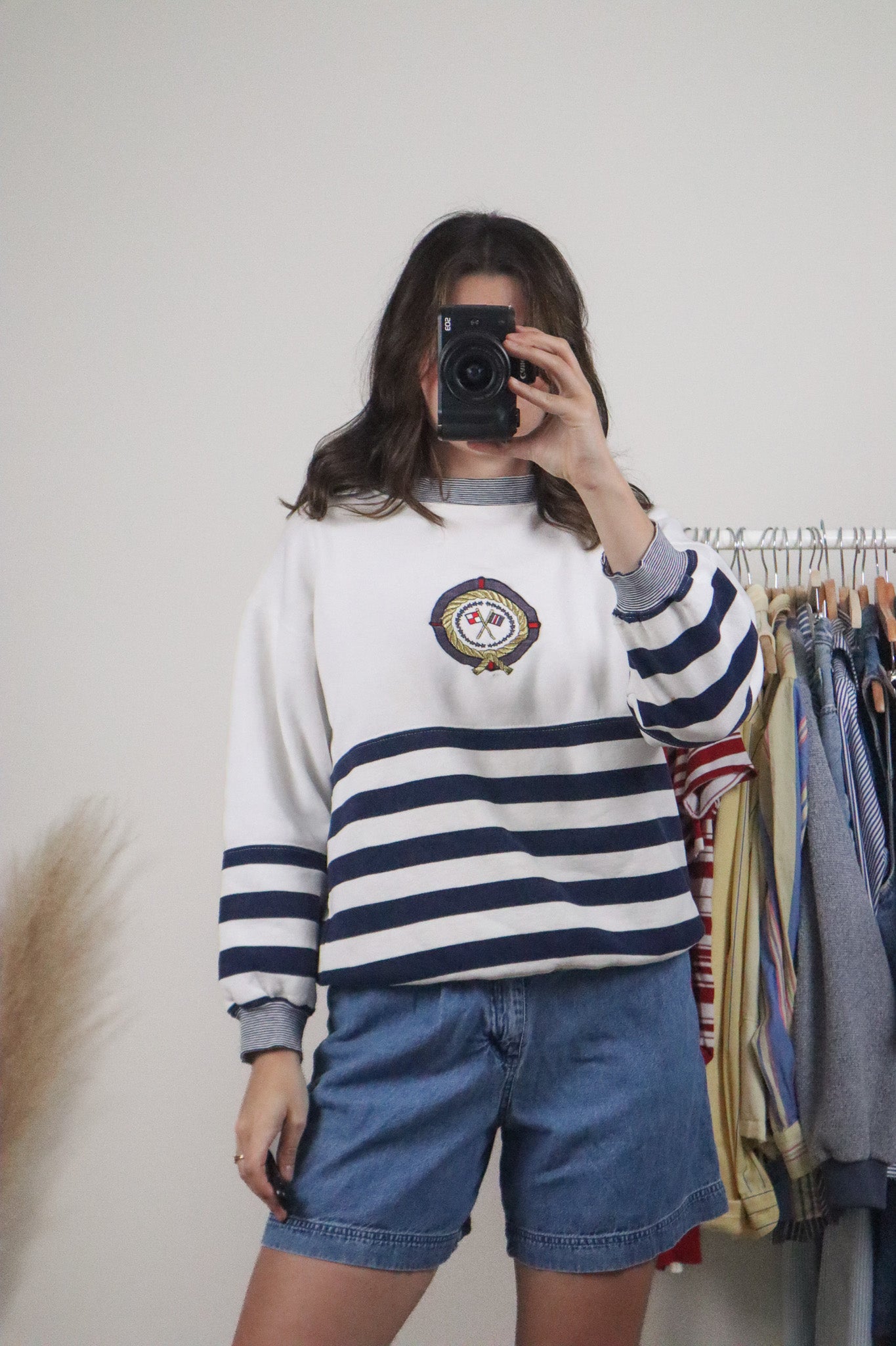 Vintage x Nordstrom x 80s Striped Crewneck (S)