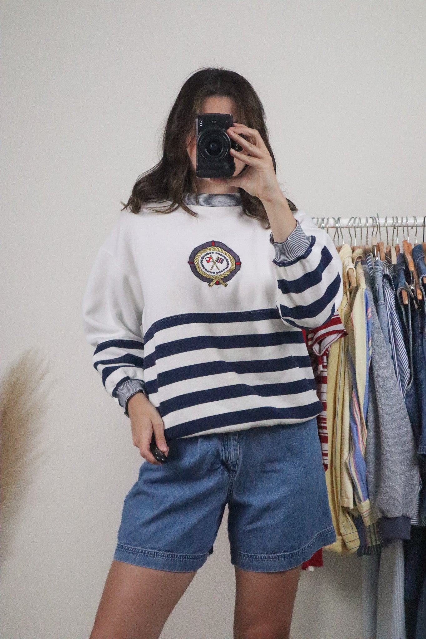 Vintage x Nordstrom x 80s Striped Crewneck (S)