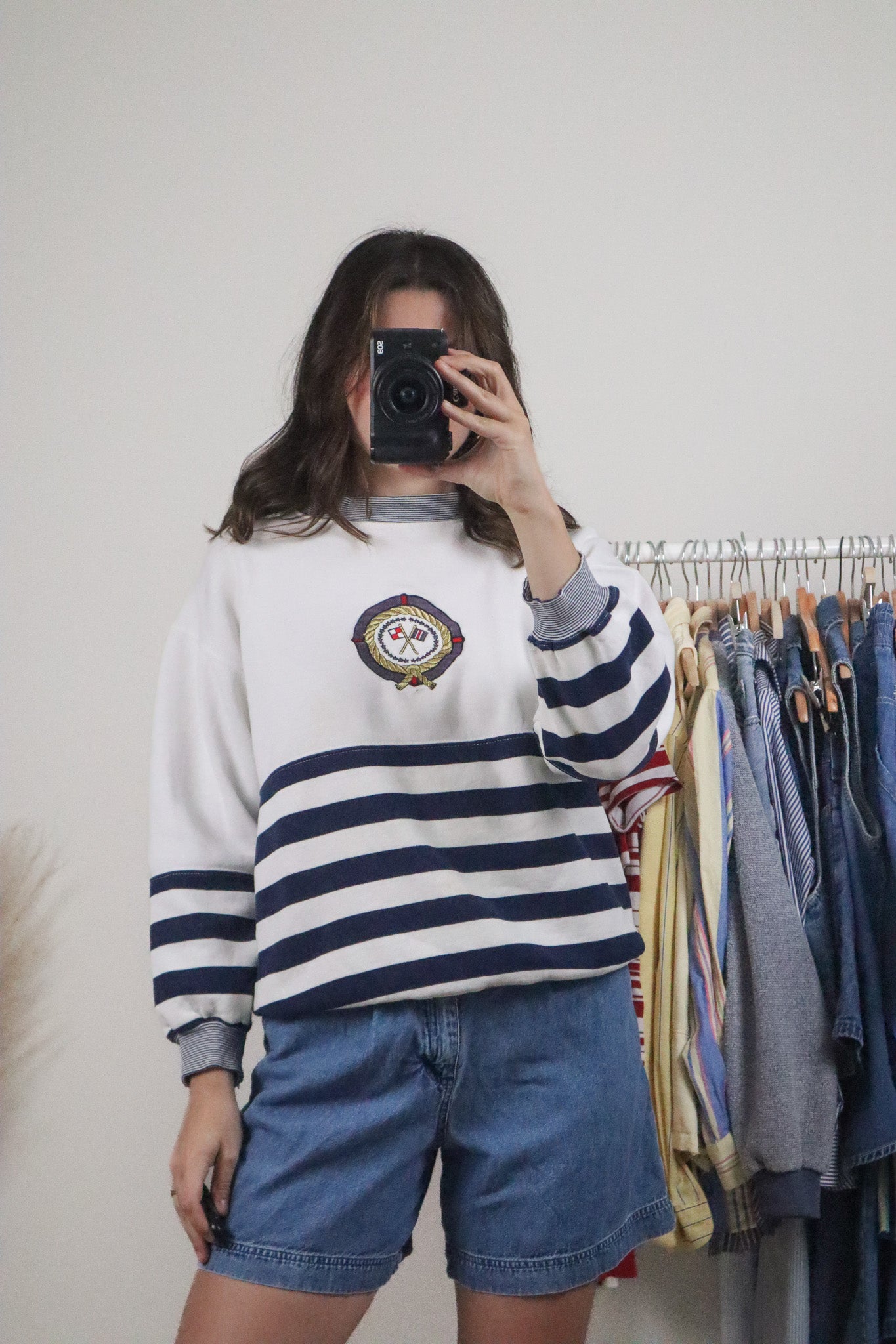 Vintage x Nordstrom x 80s Striped Crewneck (S)
