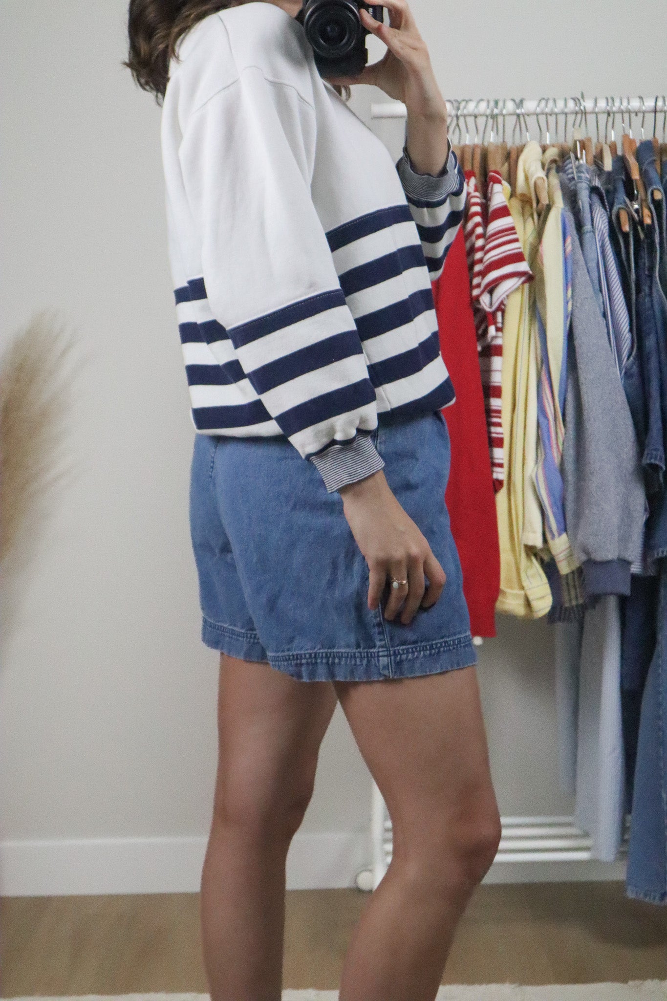 Vintage x Nordstrom x 80s Striped Crewneck (S)