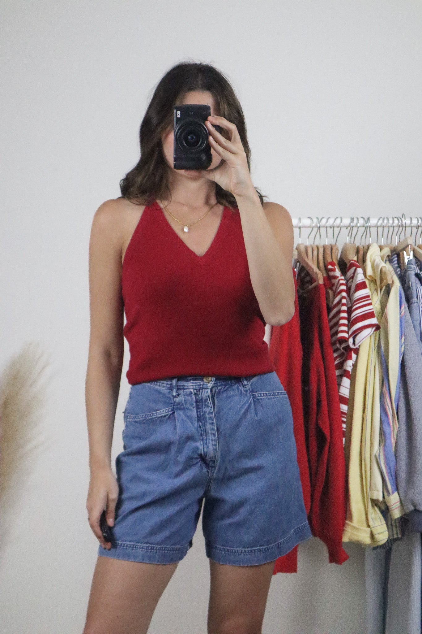 Vintage x Shimmer Halter Tank (M)