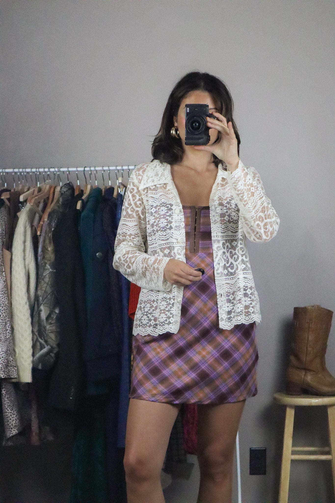 Vintage x Lace Blouse (XS/S)