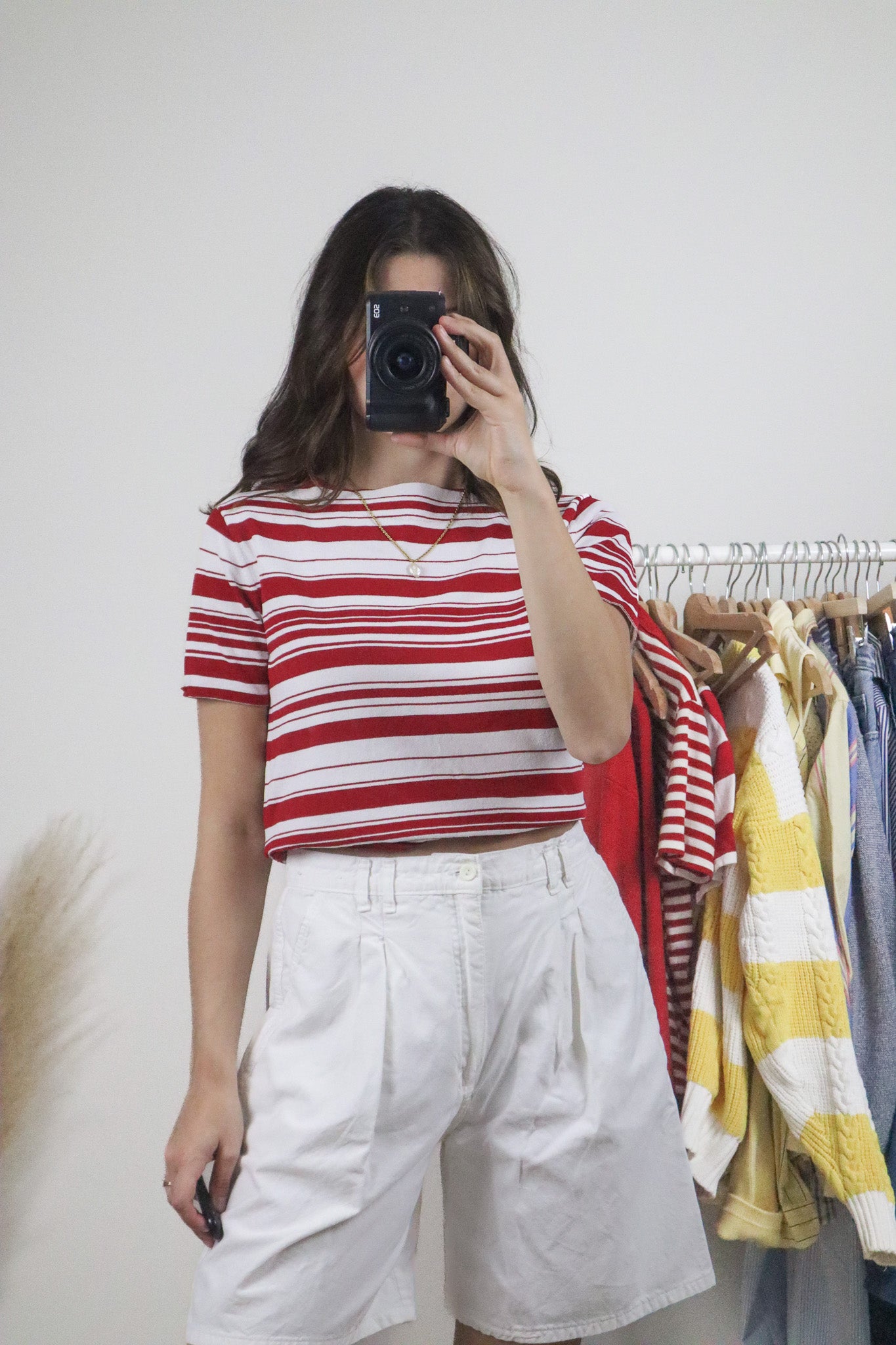 Vintage x Striped Short-Sleeve (M)