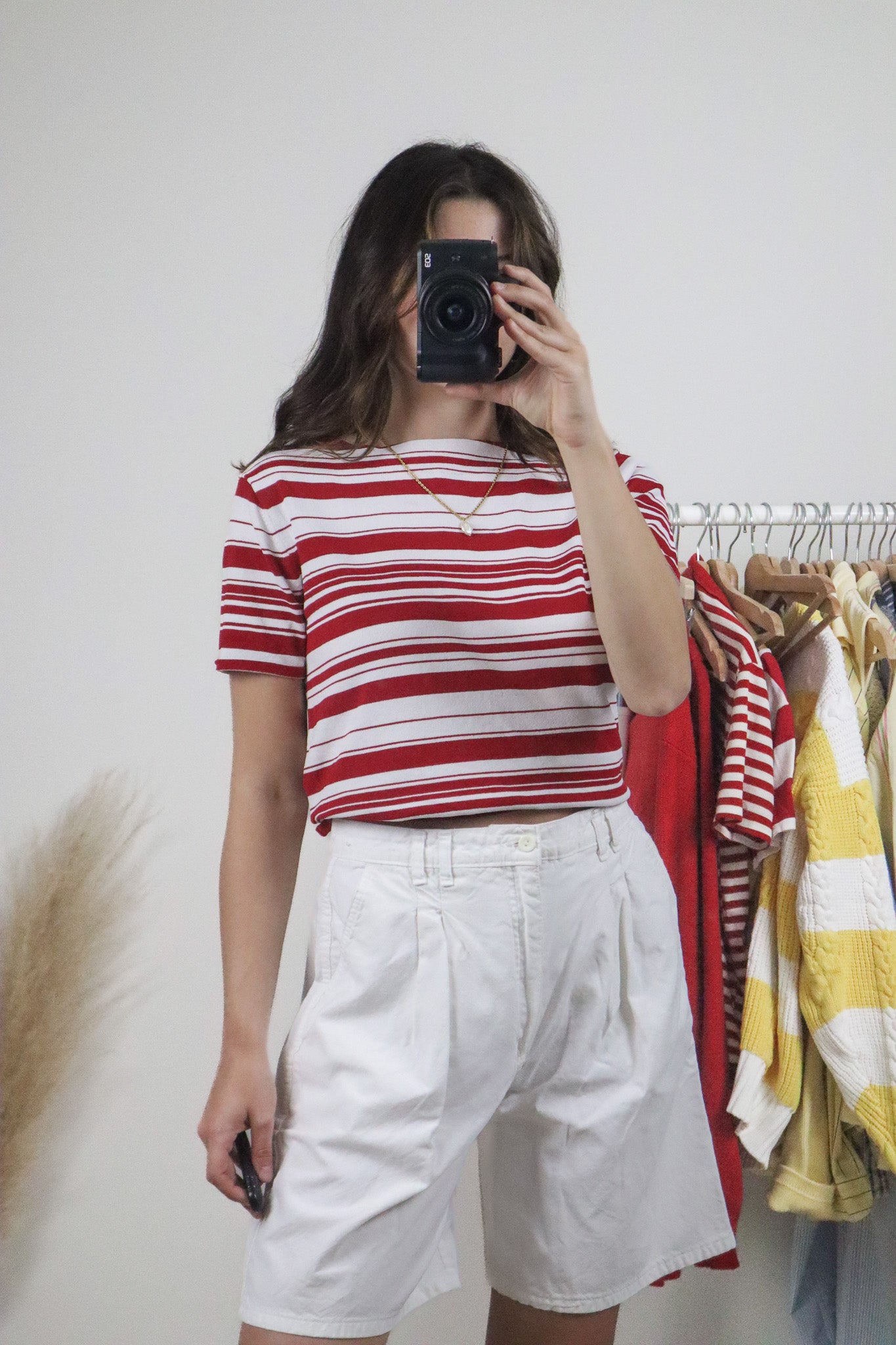 Vintage x Striped Short-Sleeve (M)
