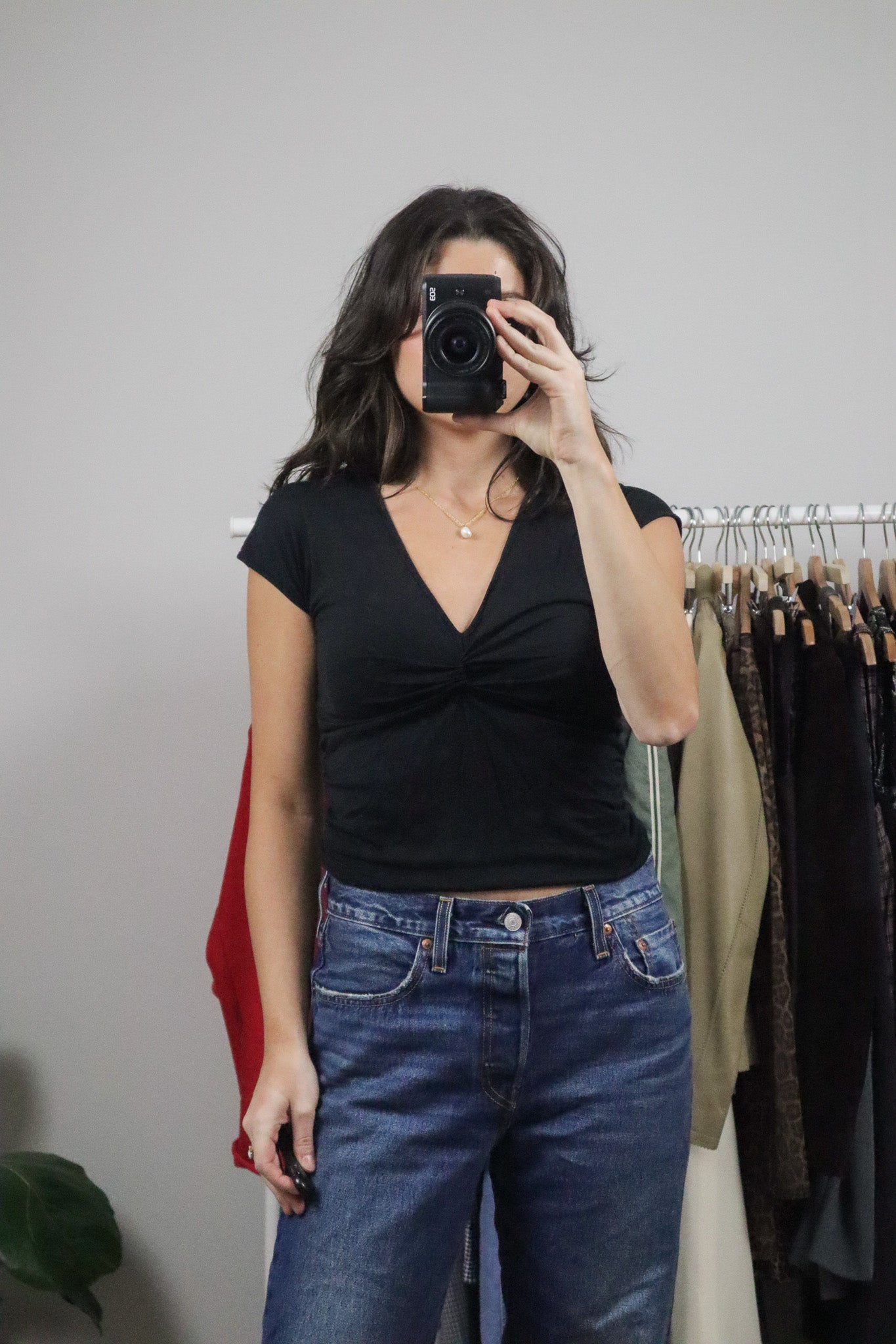 Vintage x Ruched T-Shirt (S)