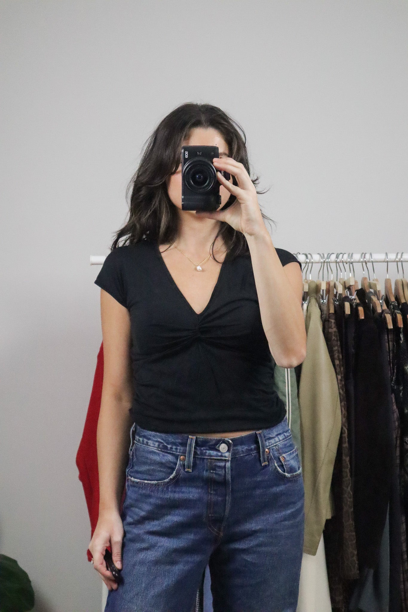 Vintage x Ruched T-Shirt (S)