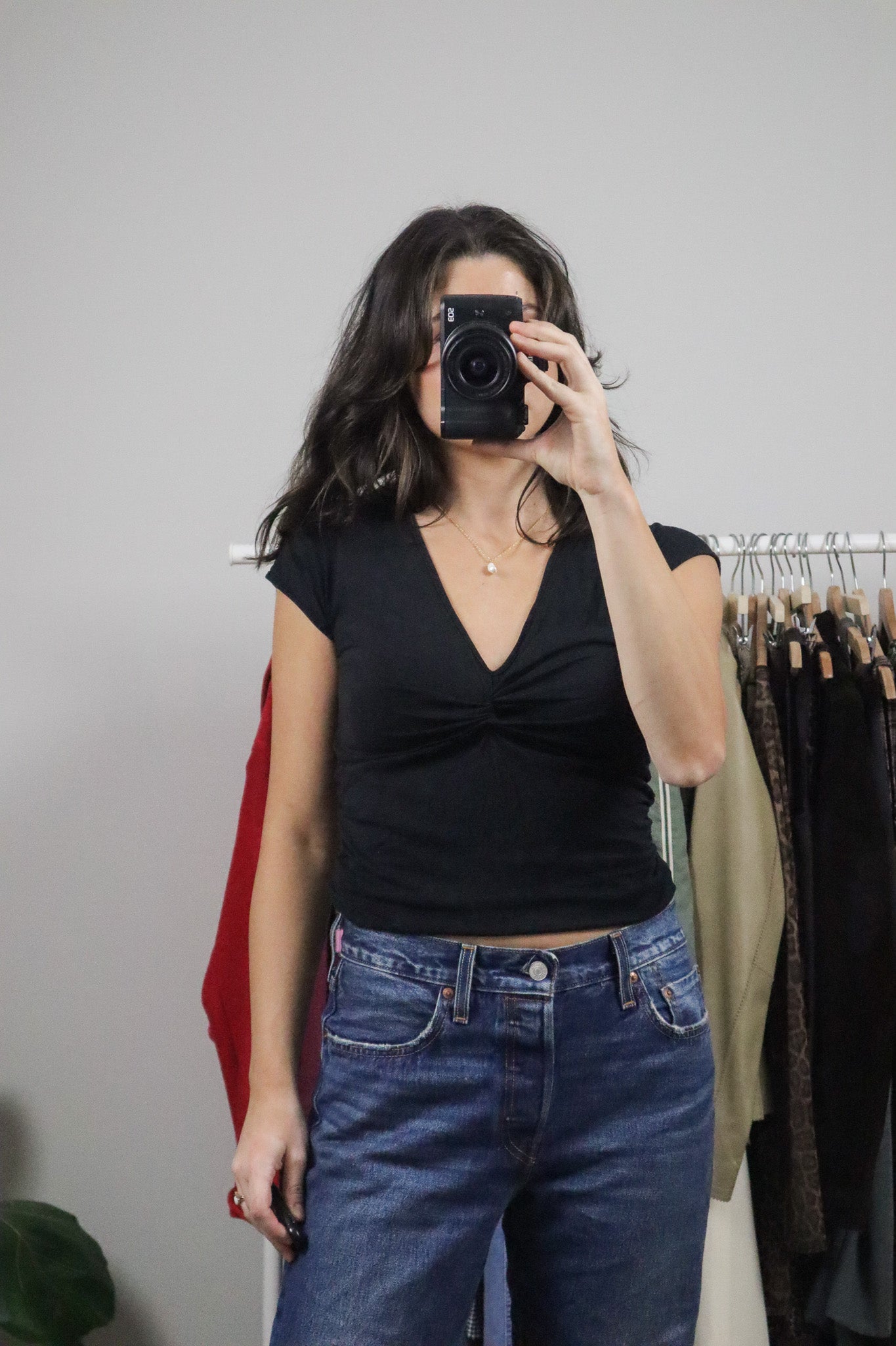 Vintage x Ruched T-Shirt (S)