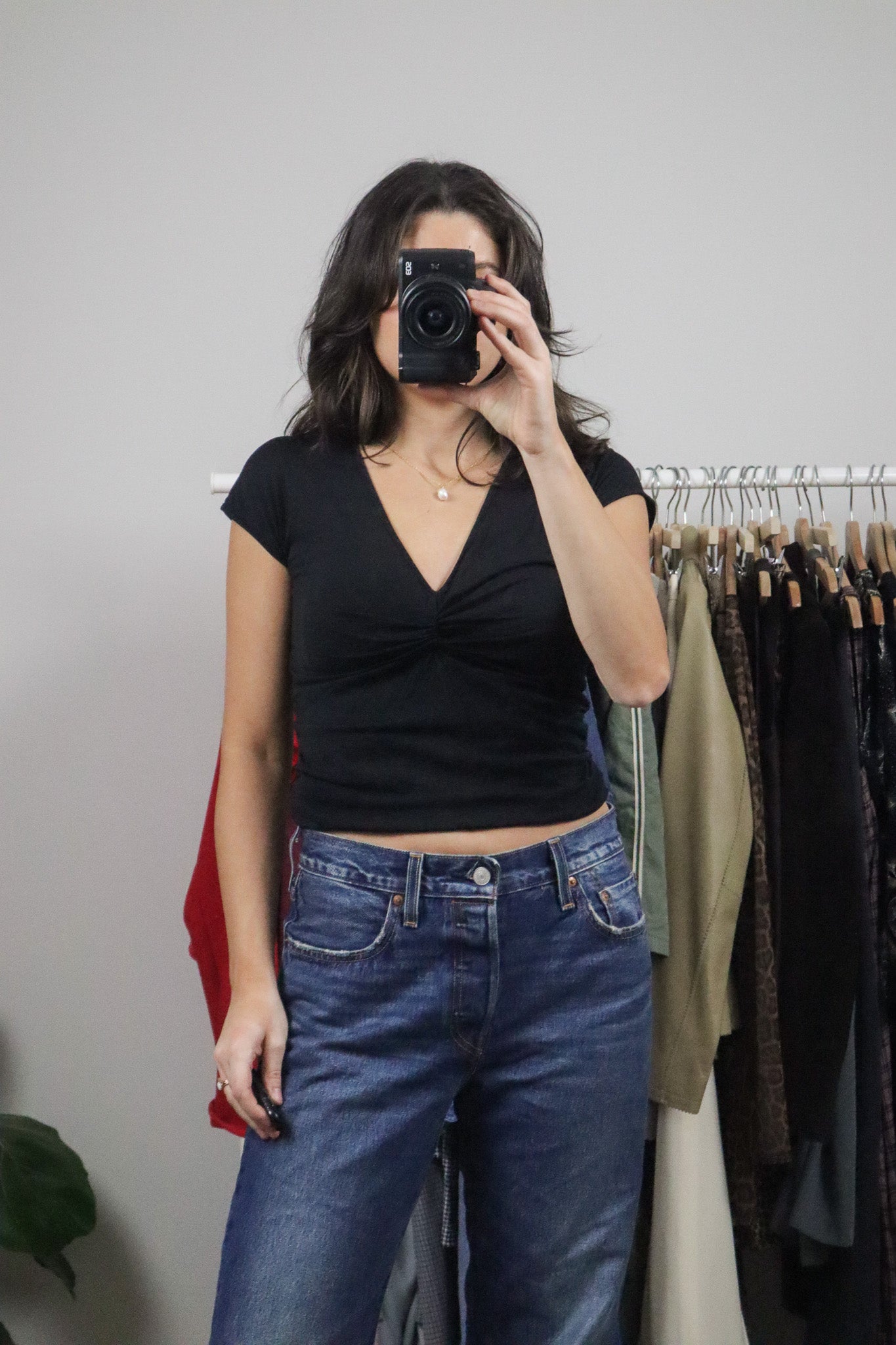 Vintage x Ruched T-Shirt (S)