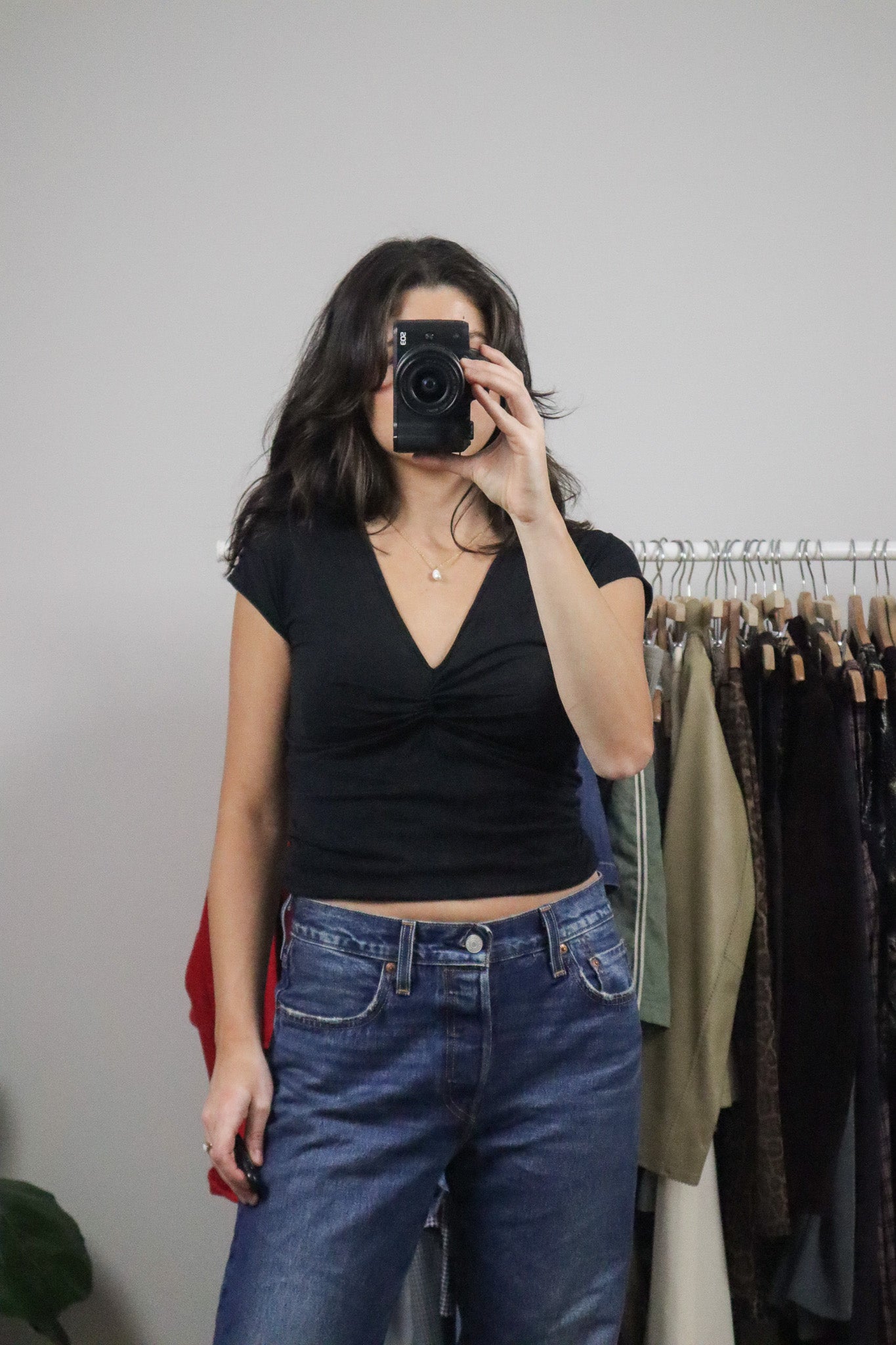 Vintage x Ruched T-Shirt (S)