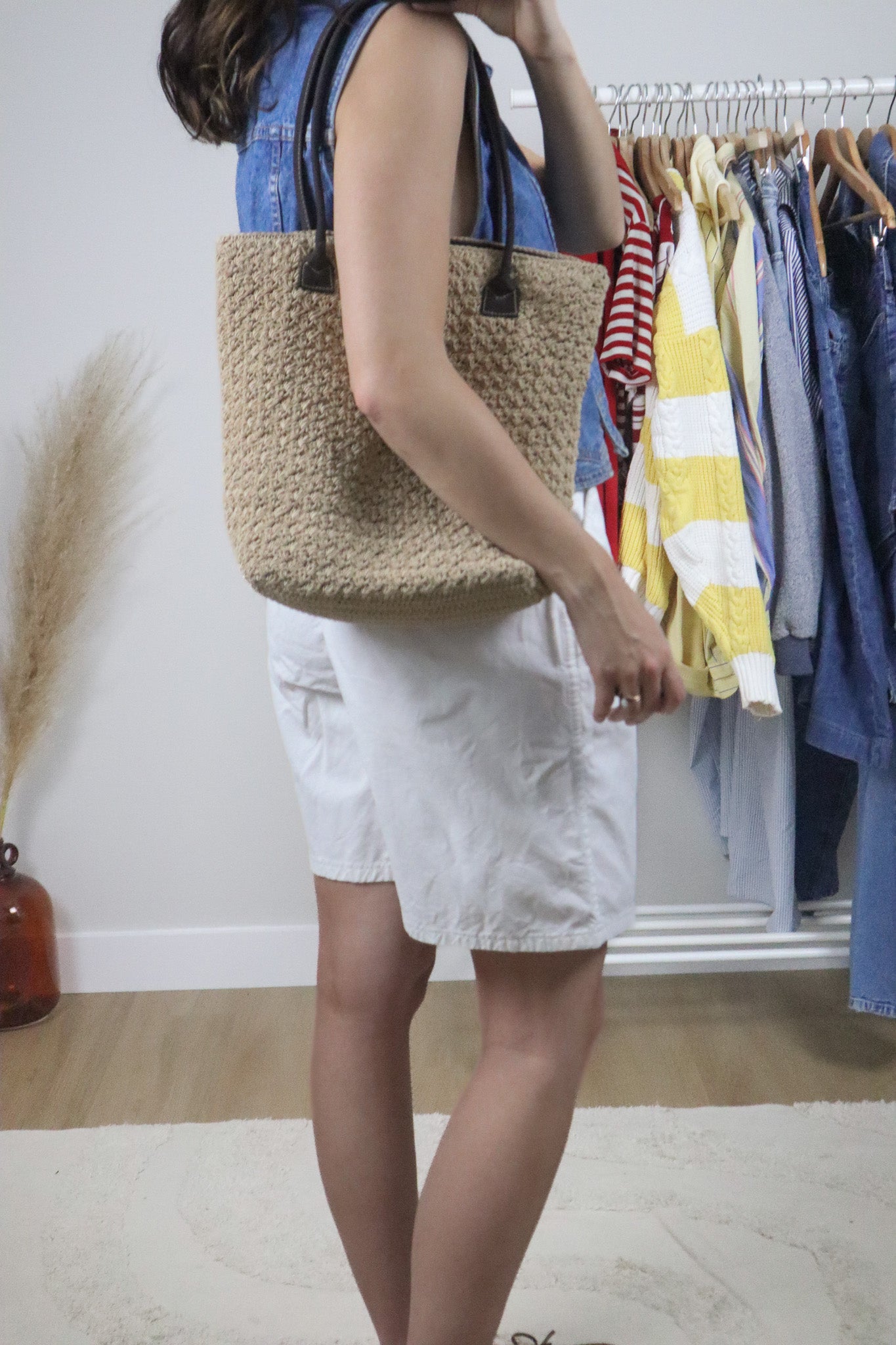 Vintage x Woven Purse