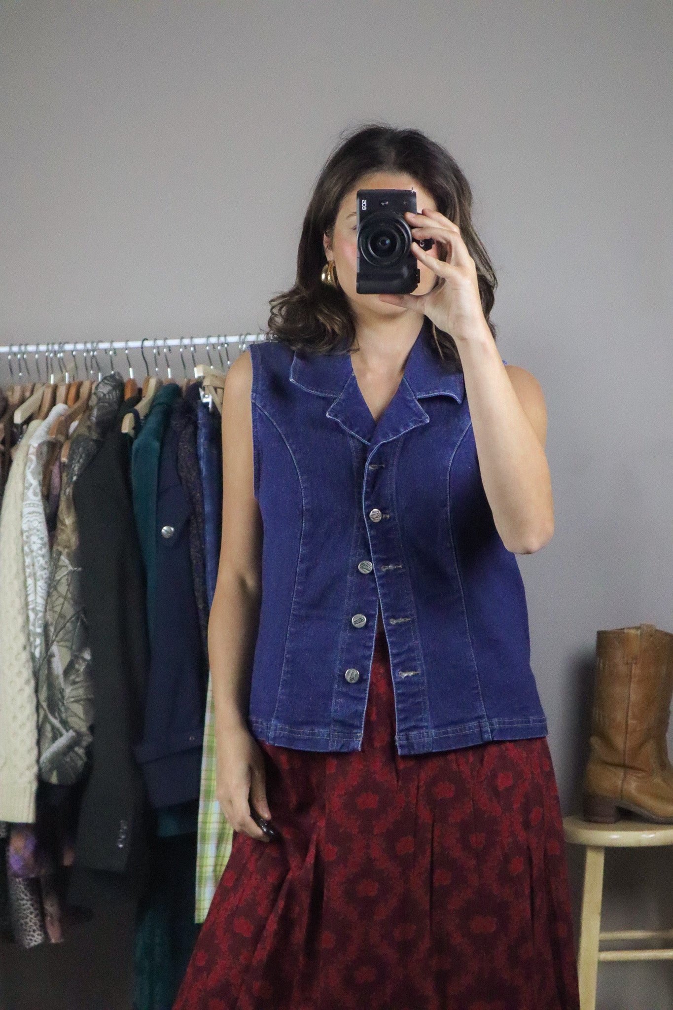 Made in Canada x Vintage x Denim Vest (M)