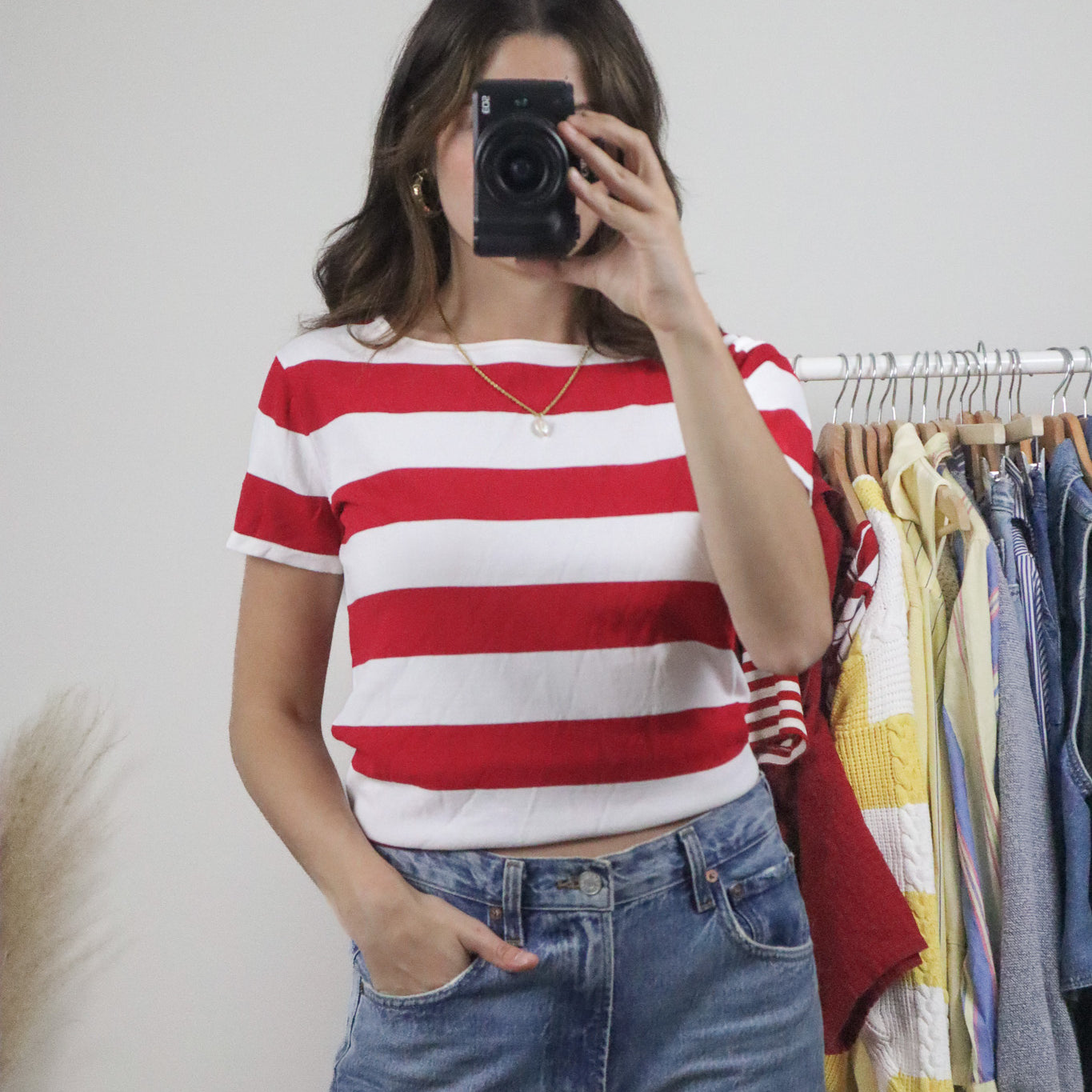 Vintage x Striped Shirt (M)