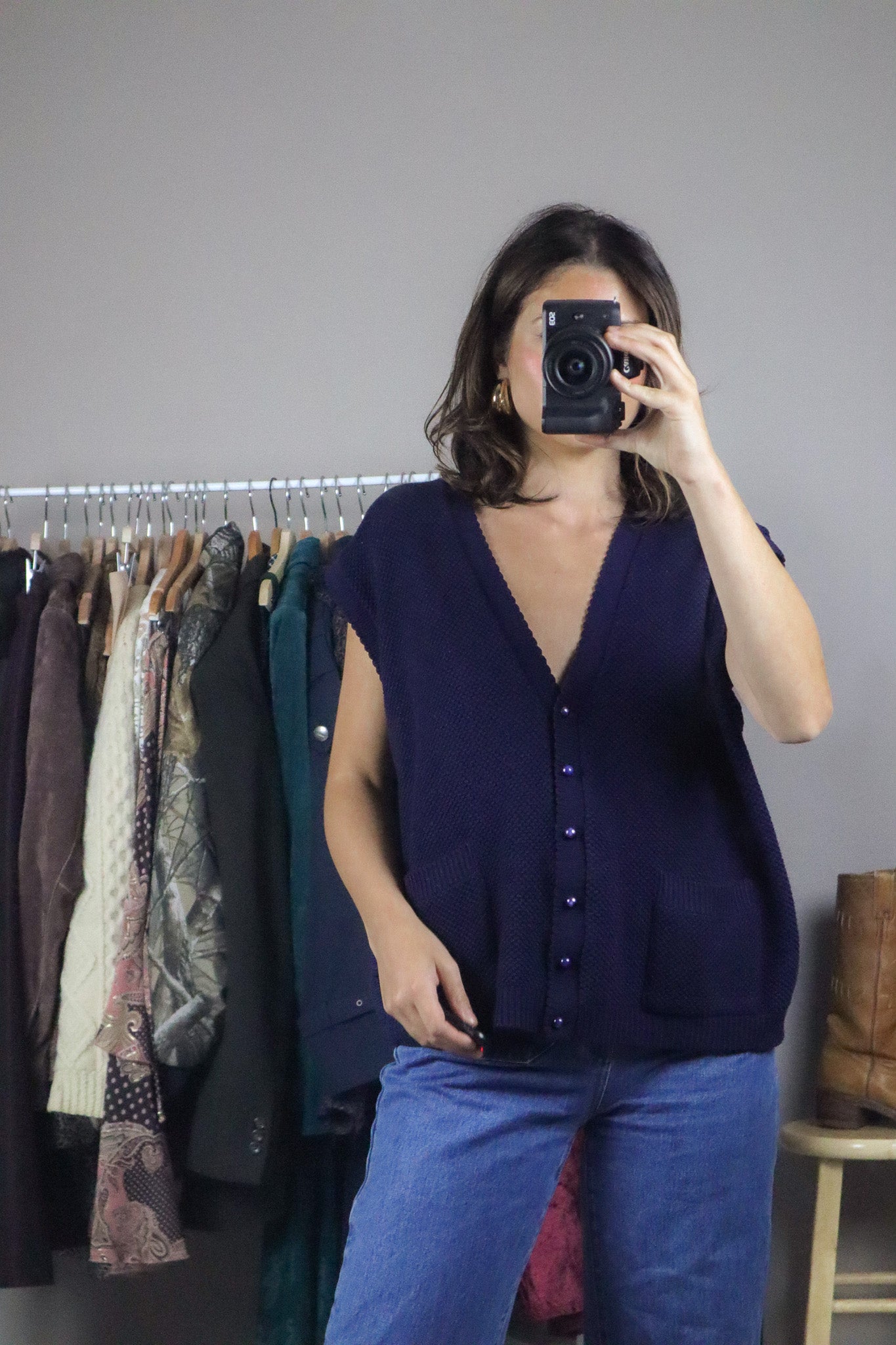 Made in Canada x Vintage x Knit Vest (L/XL)