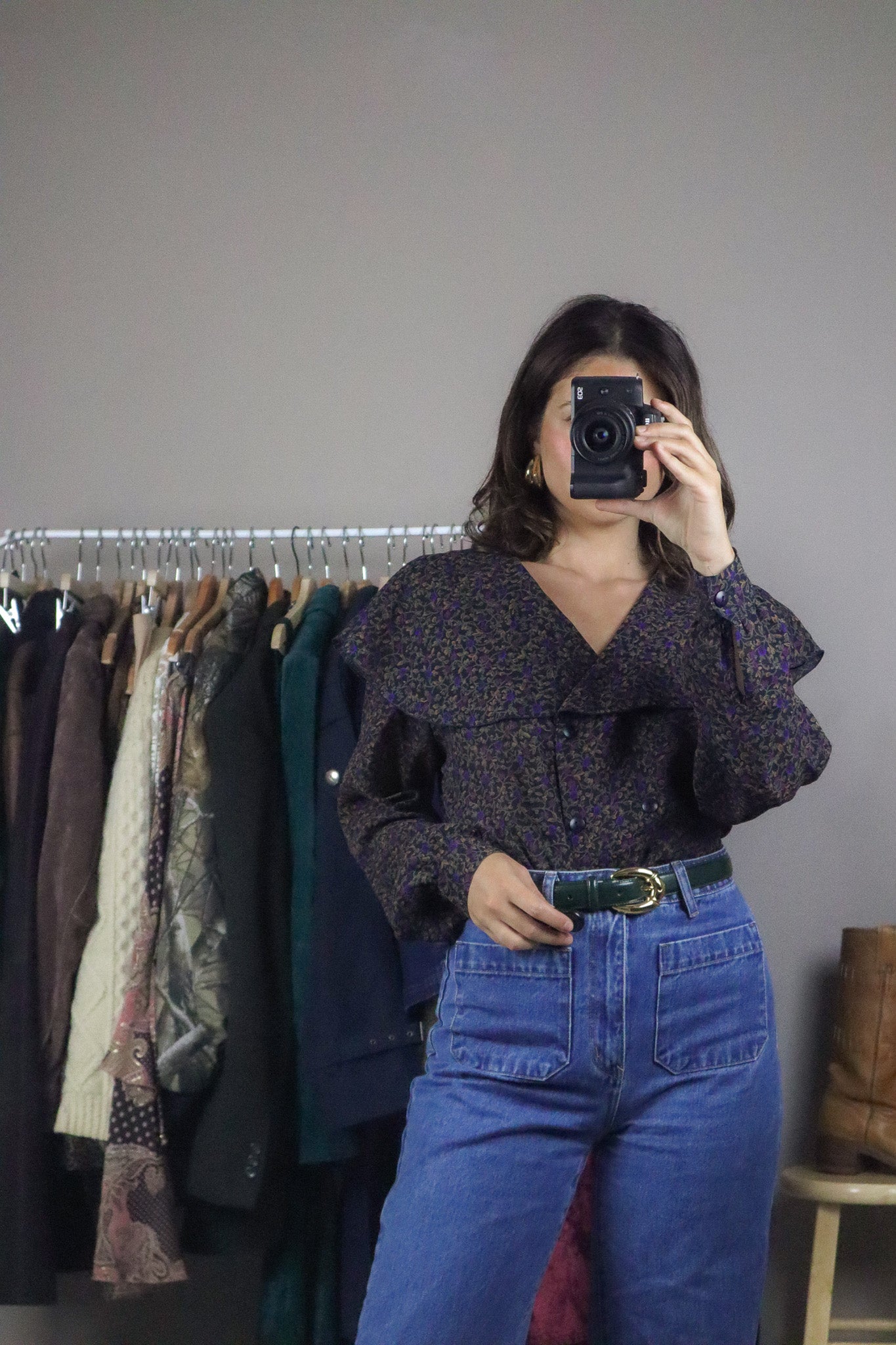 Vintage x Floral Blouse (M)