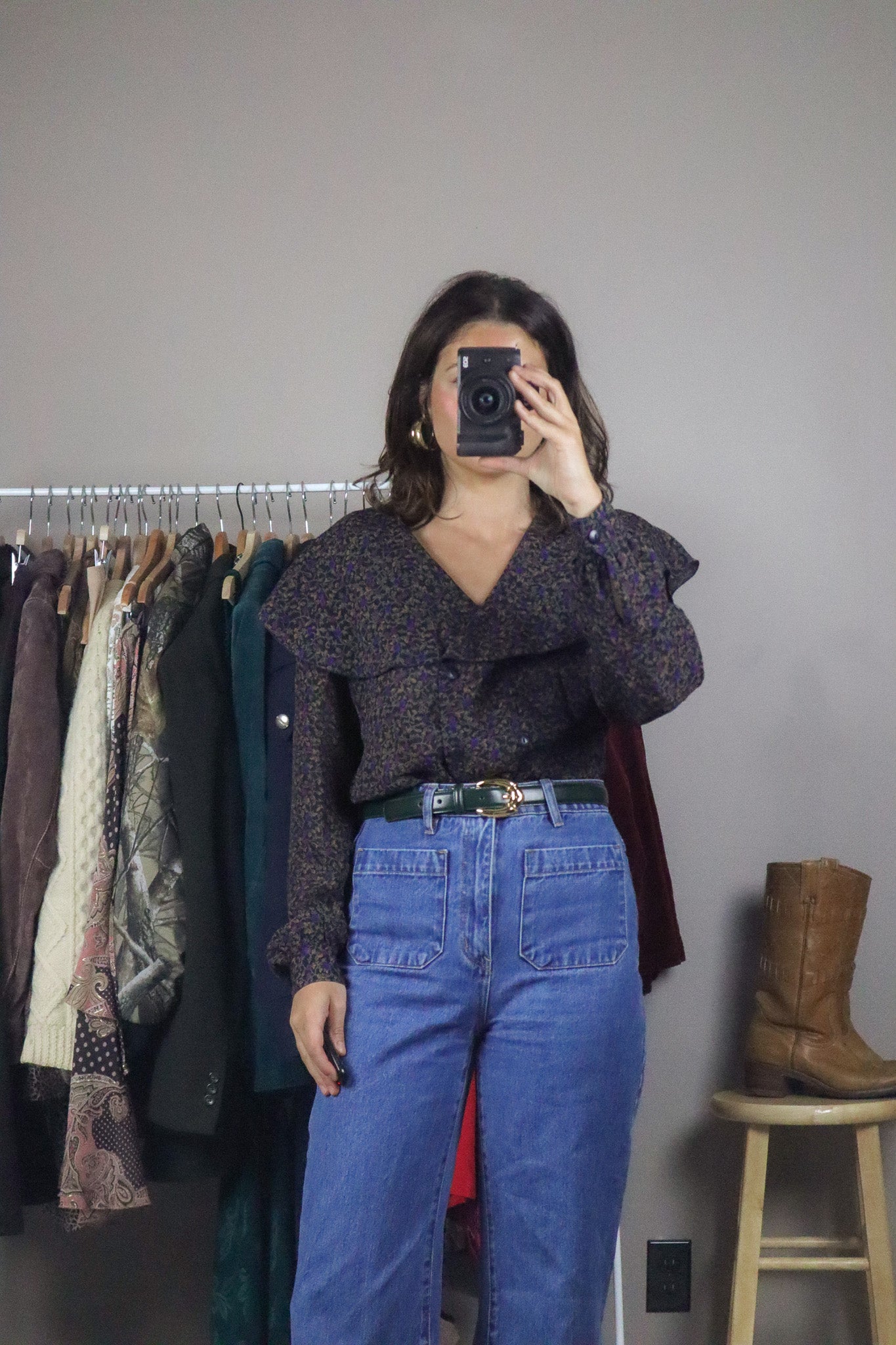 Vintage x Floral Blouse (M)