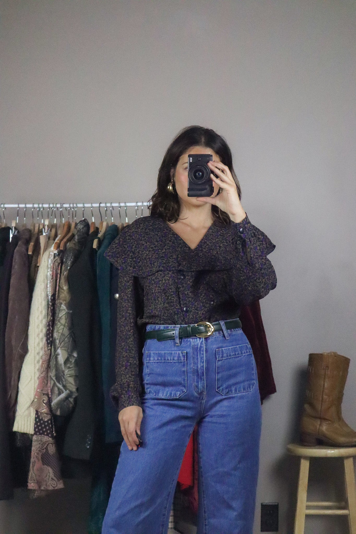 Vintage x Floral Blouse (M)