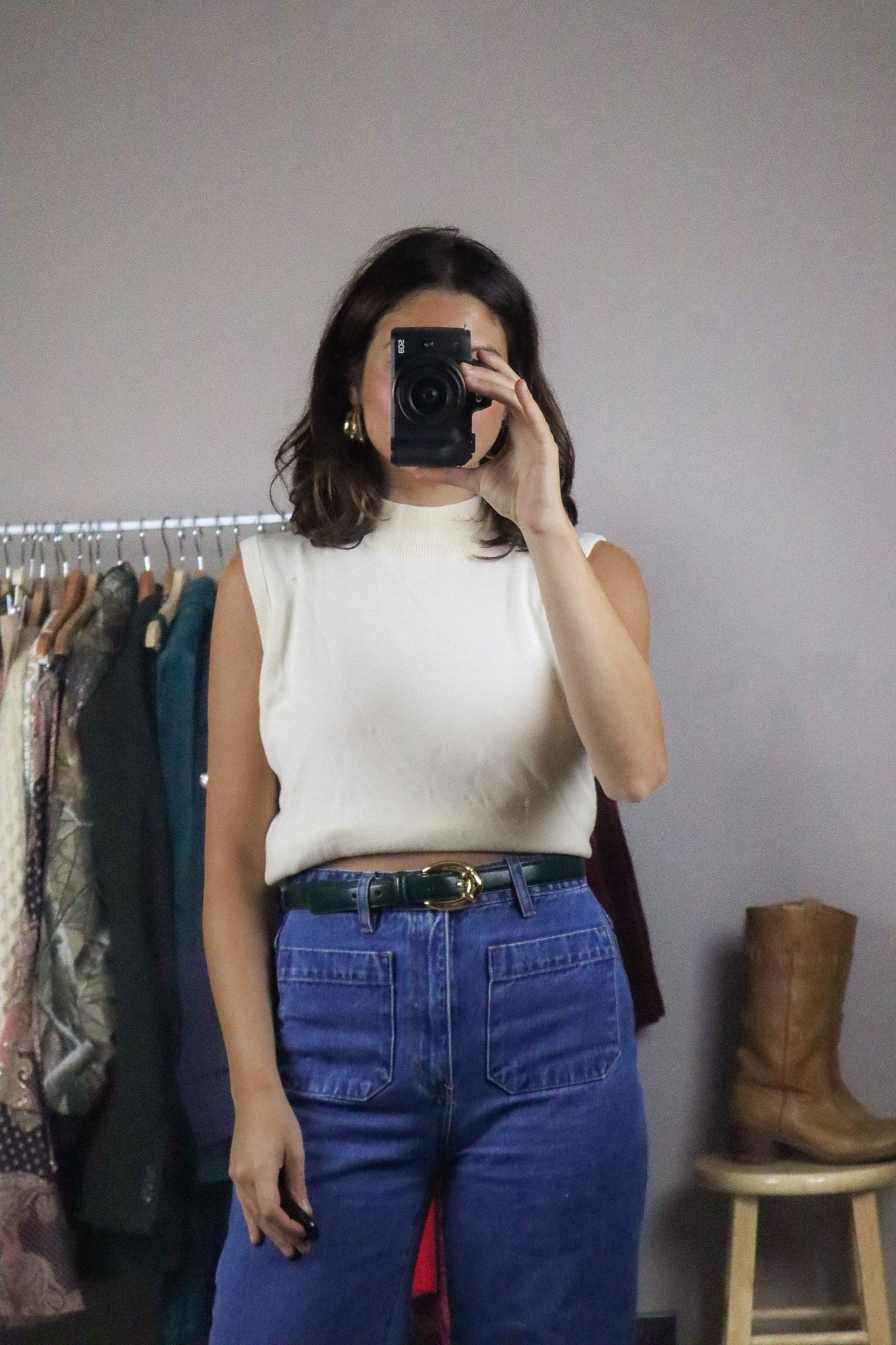 Vintage x Knit Tank Top (S/M)