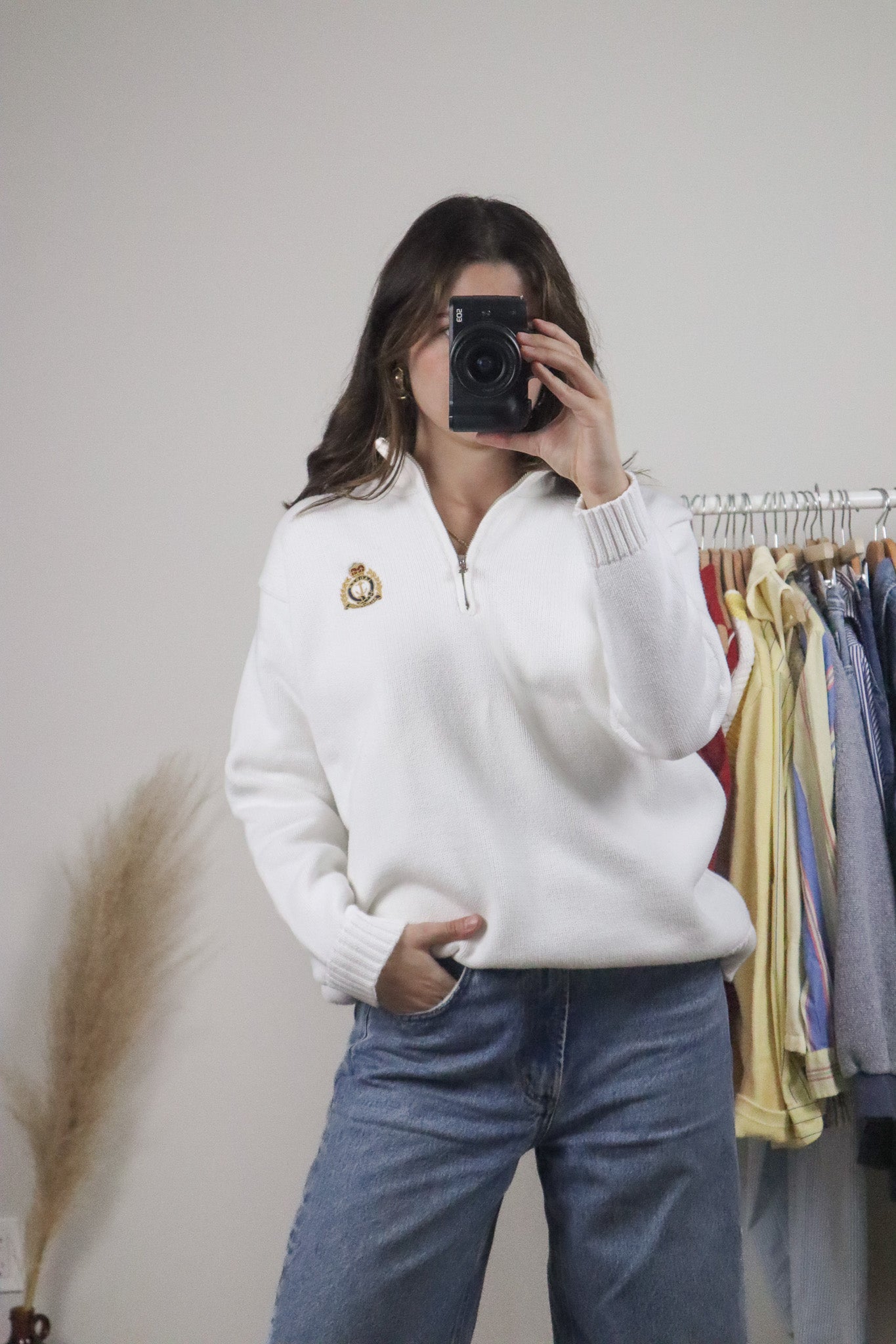 Vintage x Ralph Lauren x Cotton Quater Zip (S)