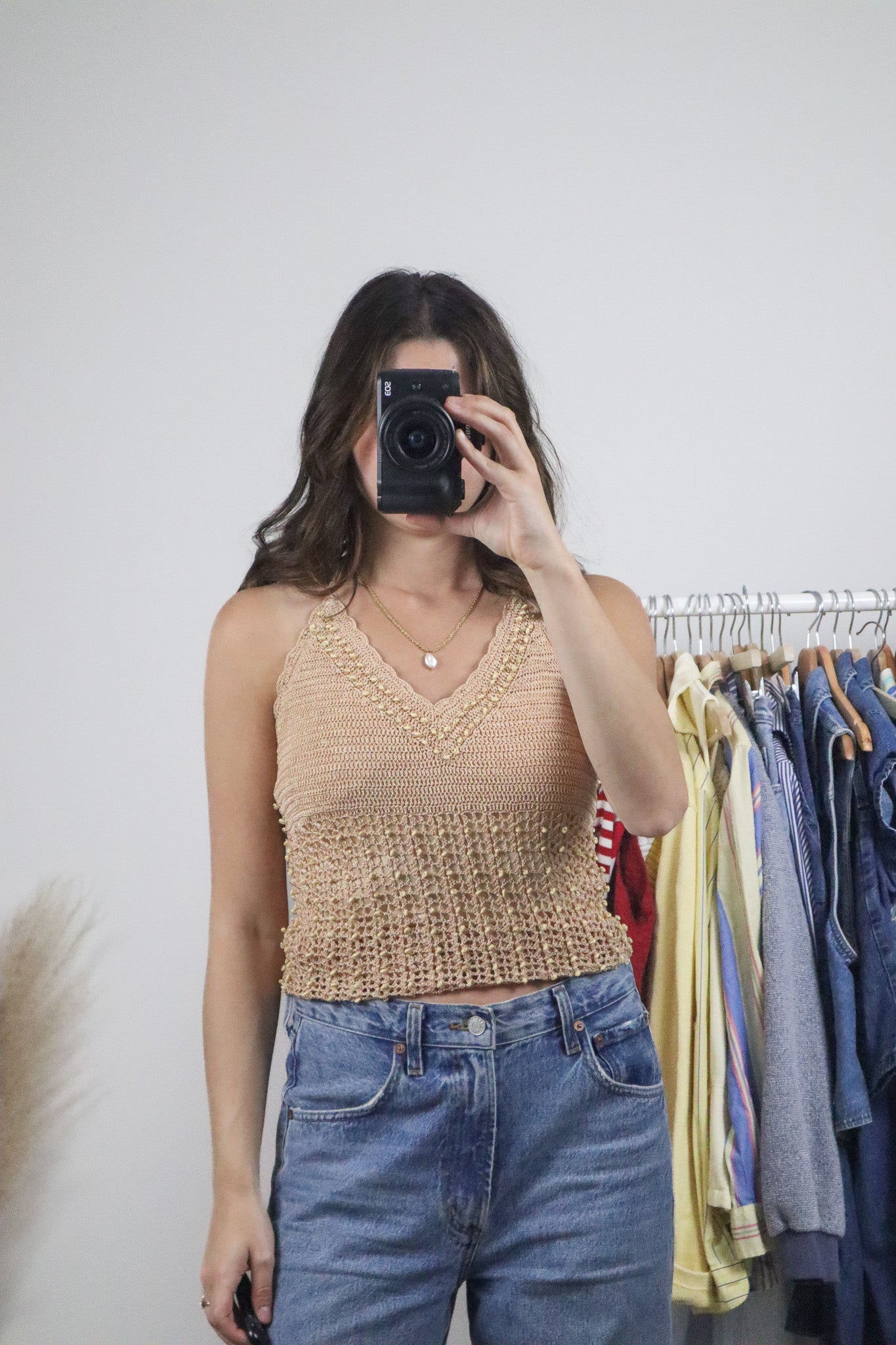 Vintage x Shell Crochet Tank (S)