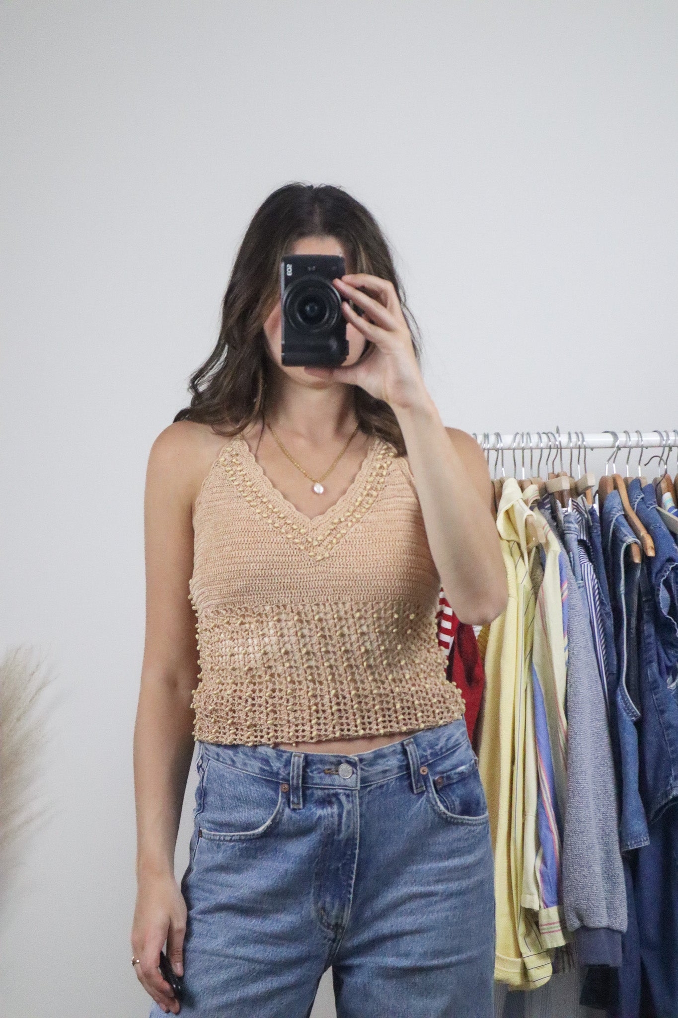 Vintage x Shell Crochet Tank (S)