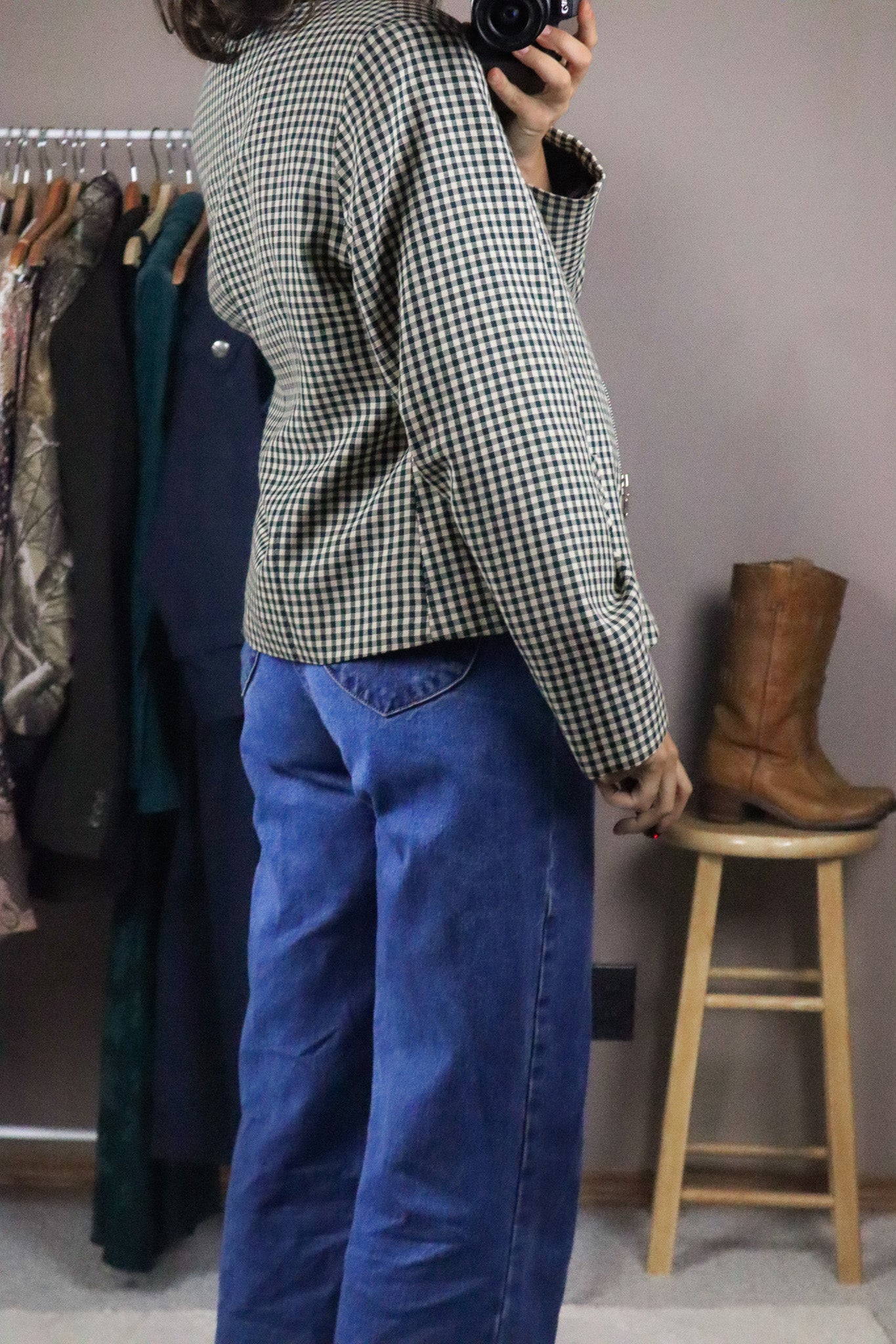 Vintage x Gingham Collared Jacket (8)