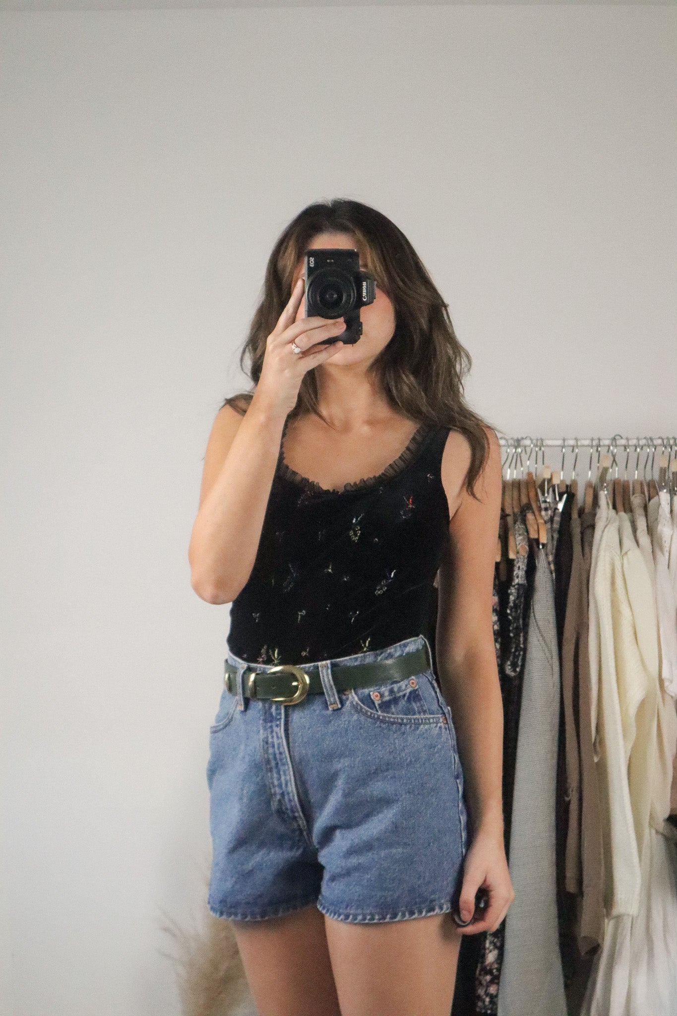 Vintage x Velvet Embroidered Tank (S)