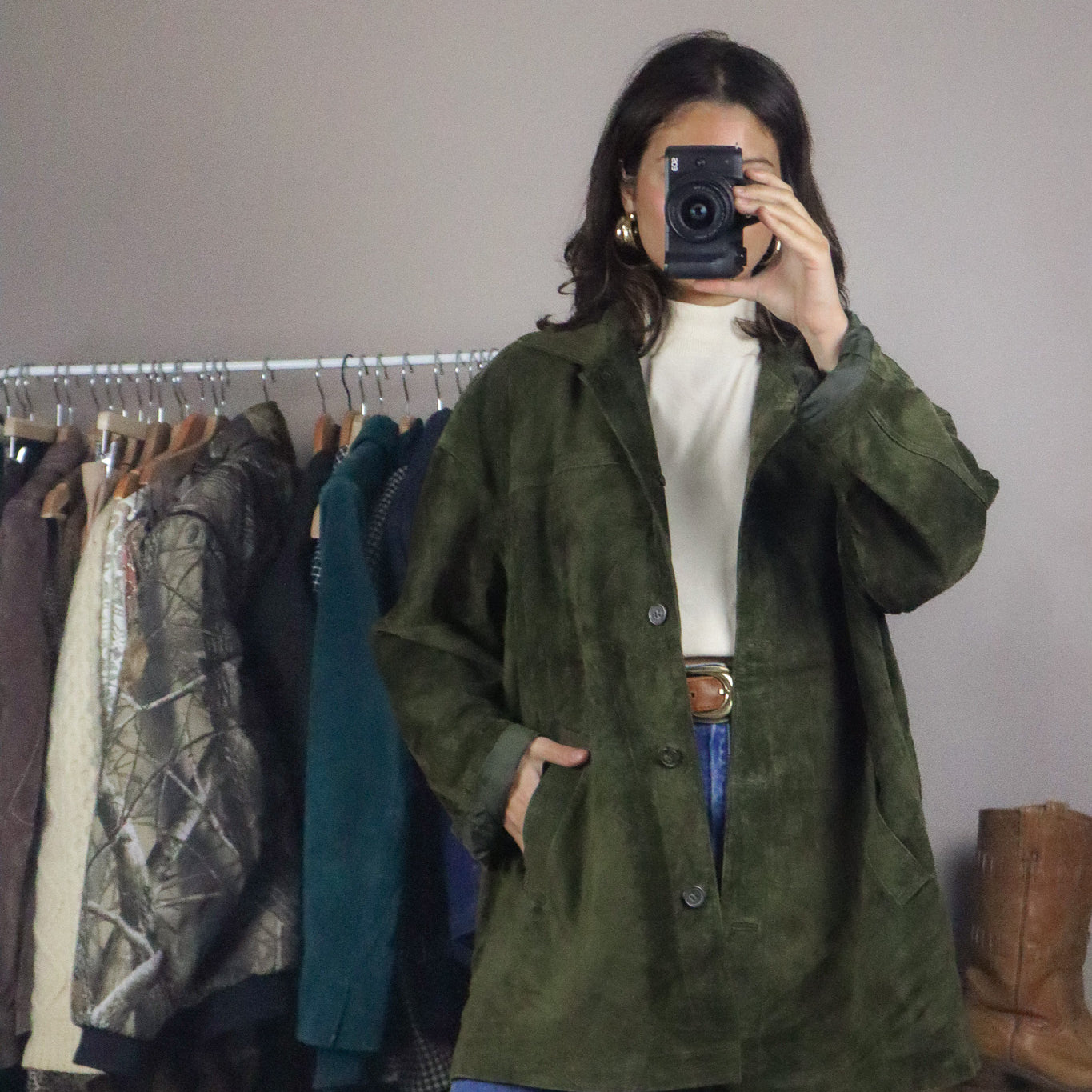 Made in Canada x Vintage x Suede Jacket (L/XL)