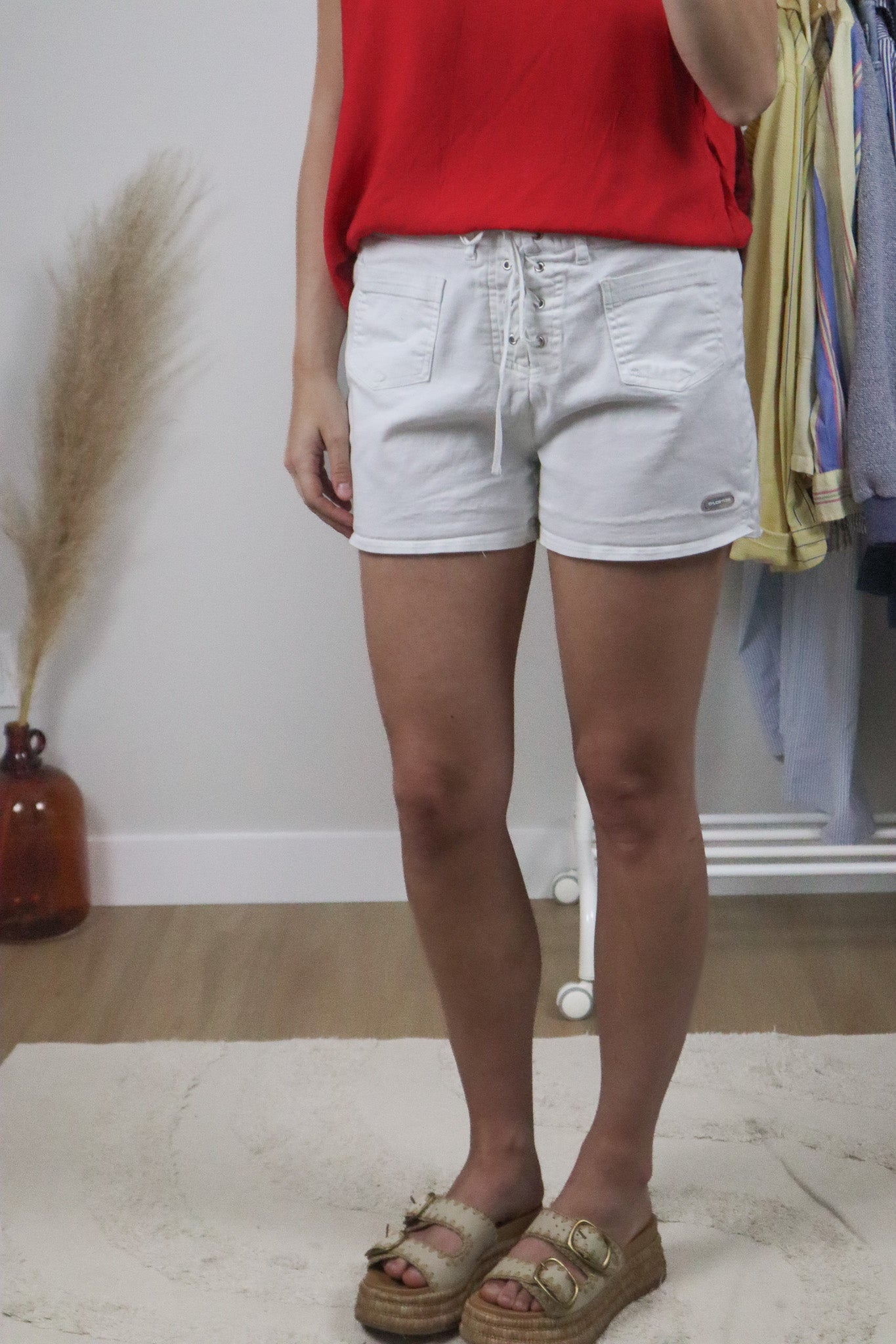 Vintage x Midrise Lace Up Shorts (6)