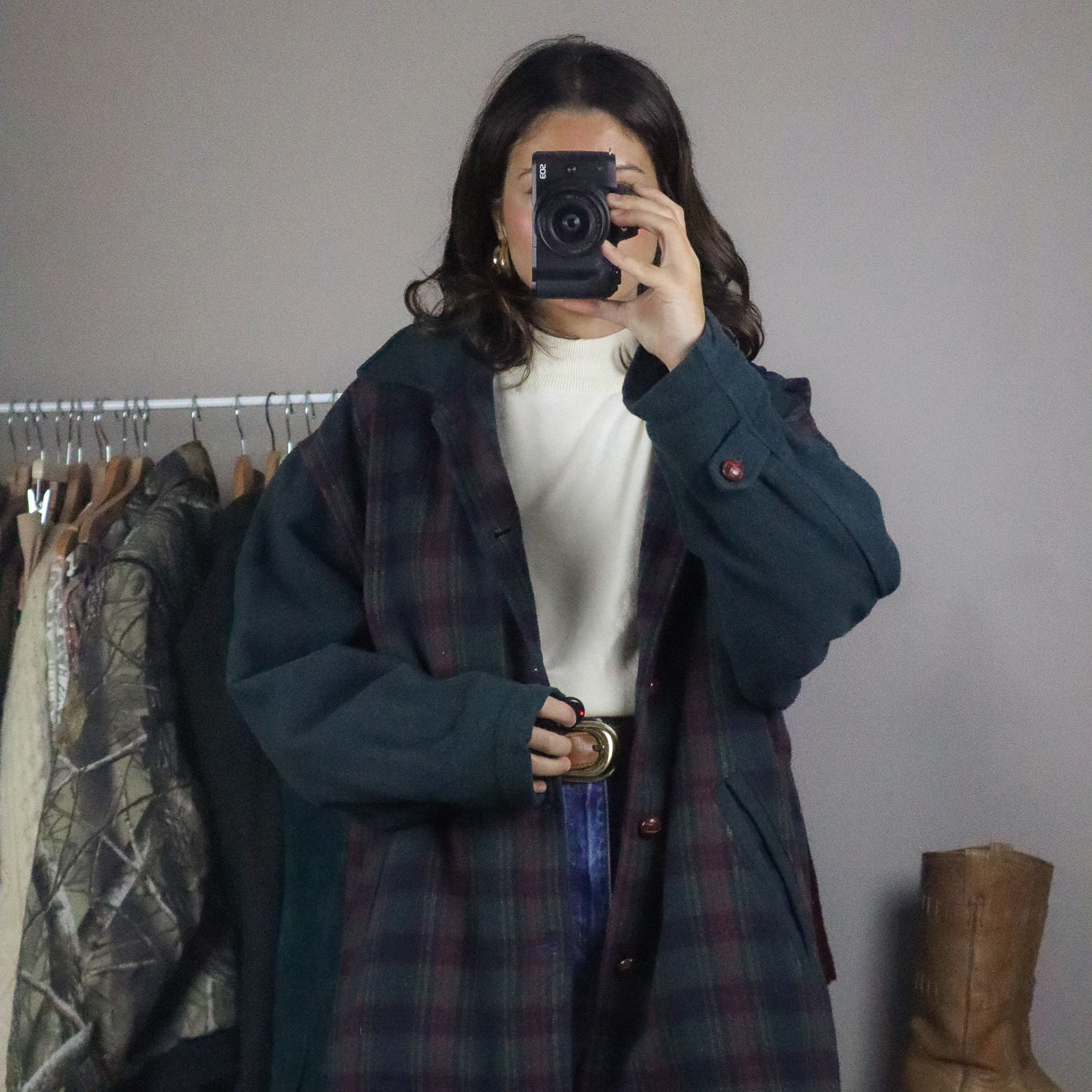 Vintage x Plaid Jacket (L)