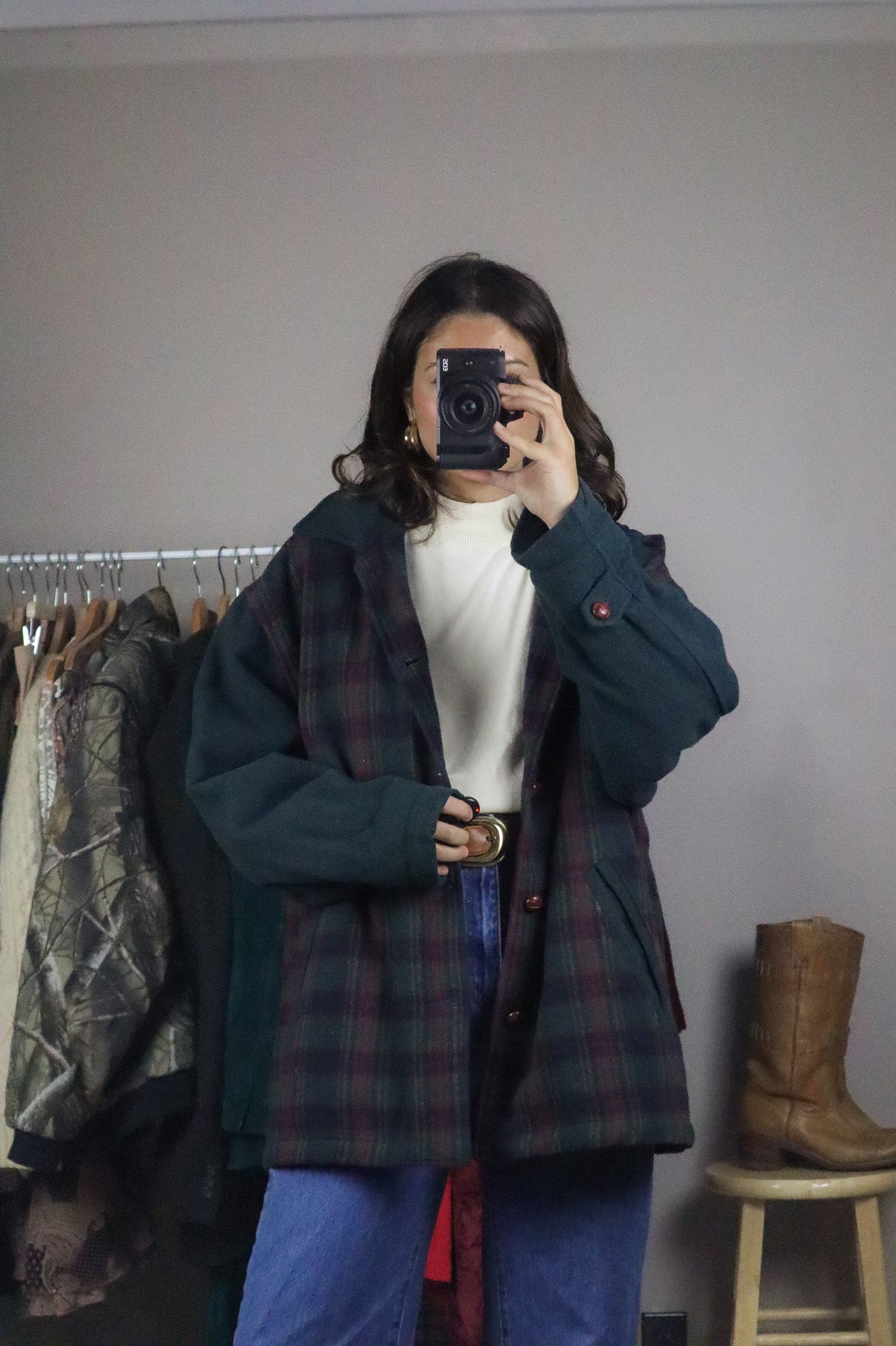 Vintage x Plaid Jacket (L)