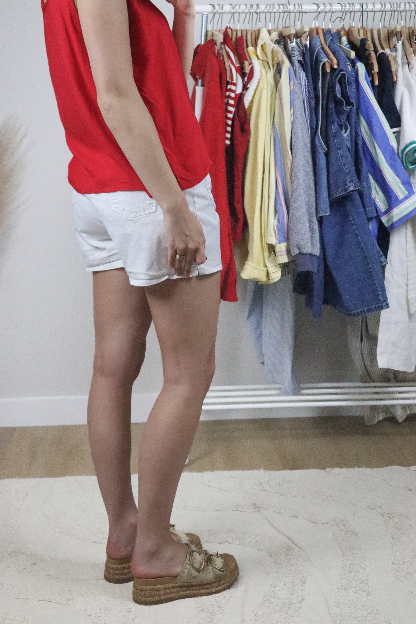 Vintage x Midrise Lace Up Shorts (6)