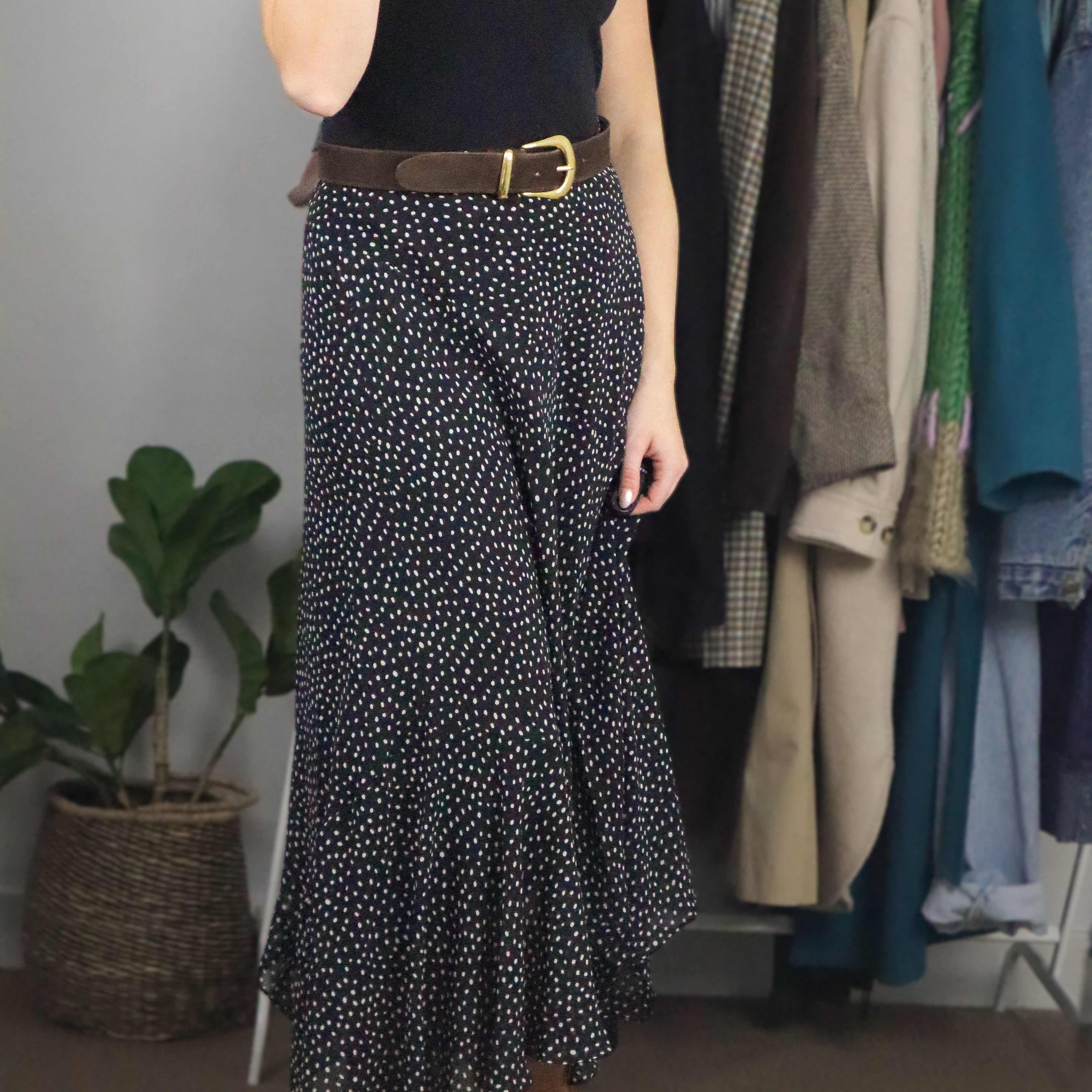 Modern x Polka Dot Tiered Maxi Skirt (8)