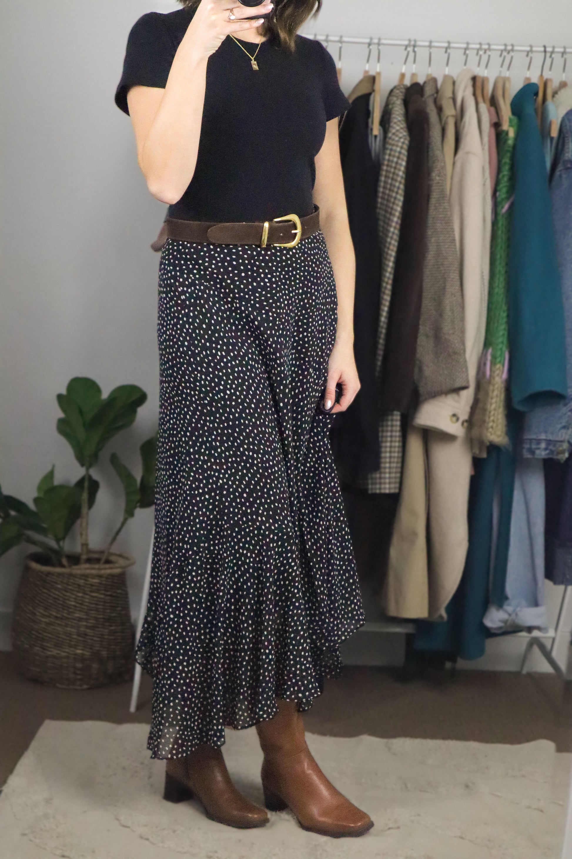 Modern x Polka Dot Tiered Maxi Skirt (8)