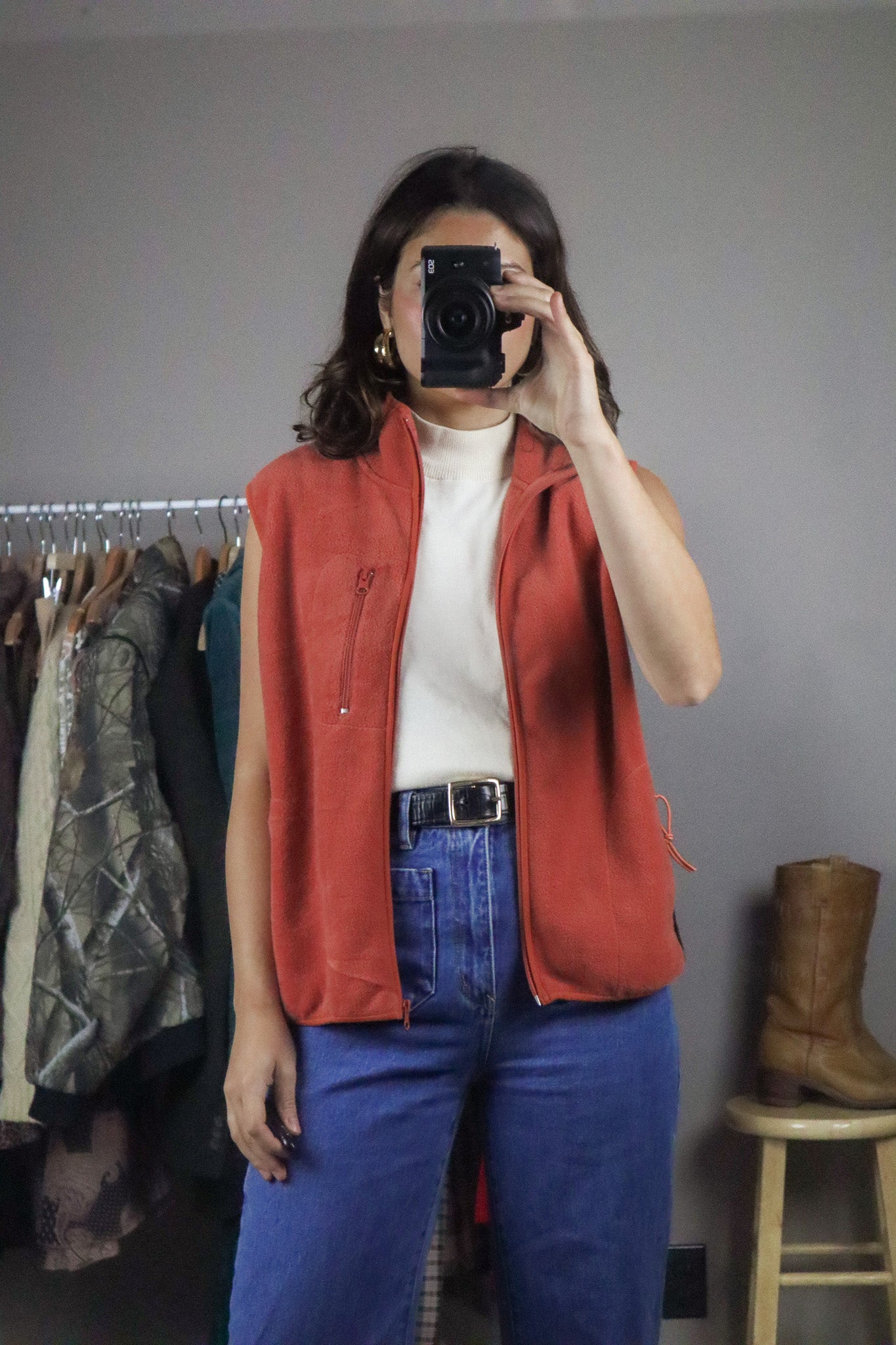 Vintage x Fleece Vest (S)