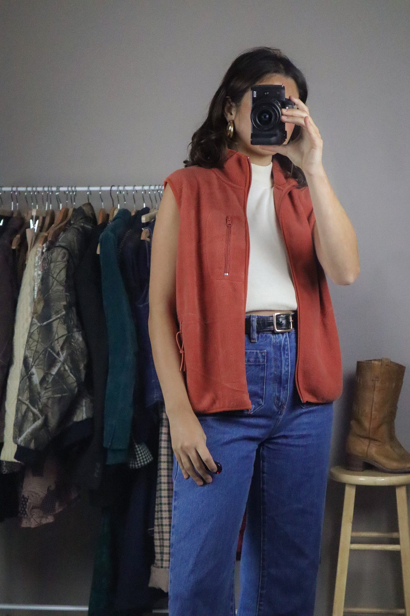 Vintage x Fleece Vest (S)