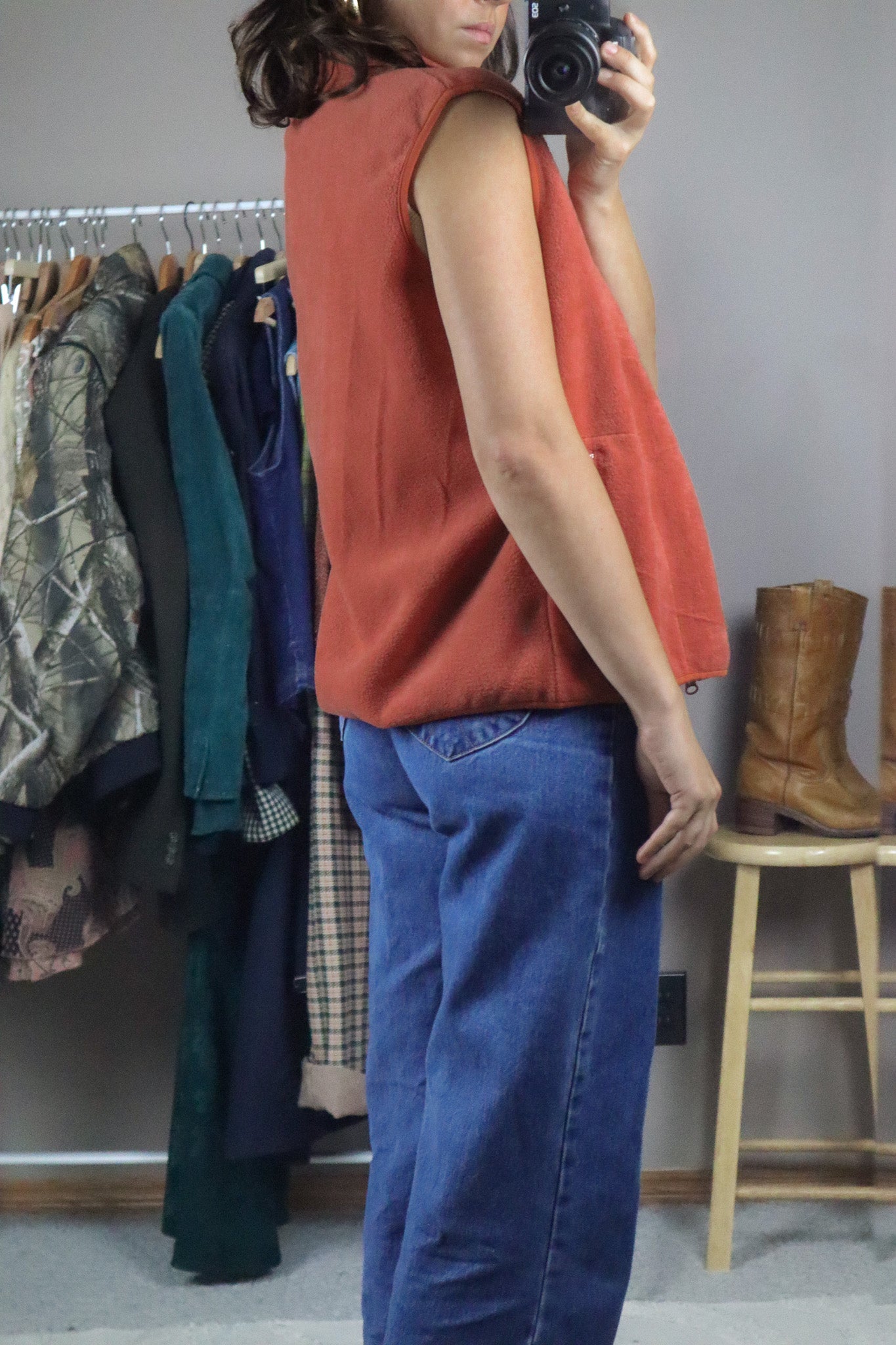 Vintage x Fleece Vest (S)