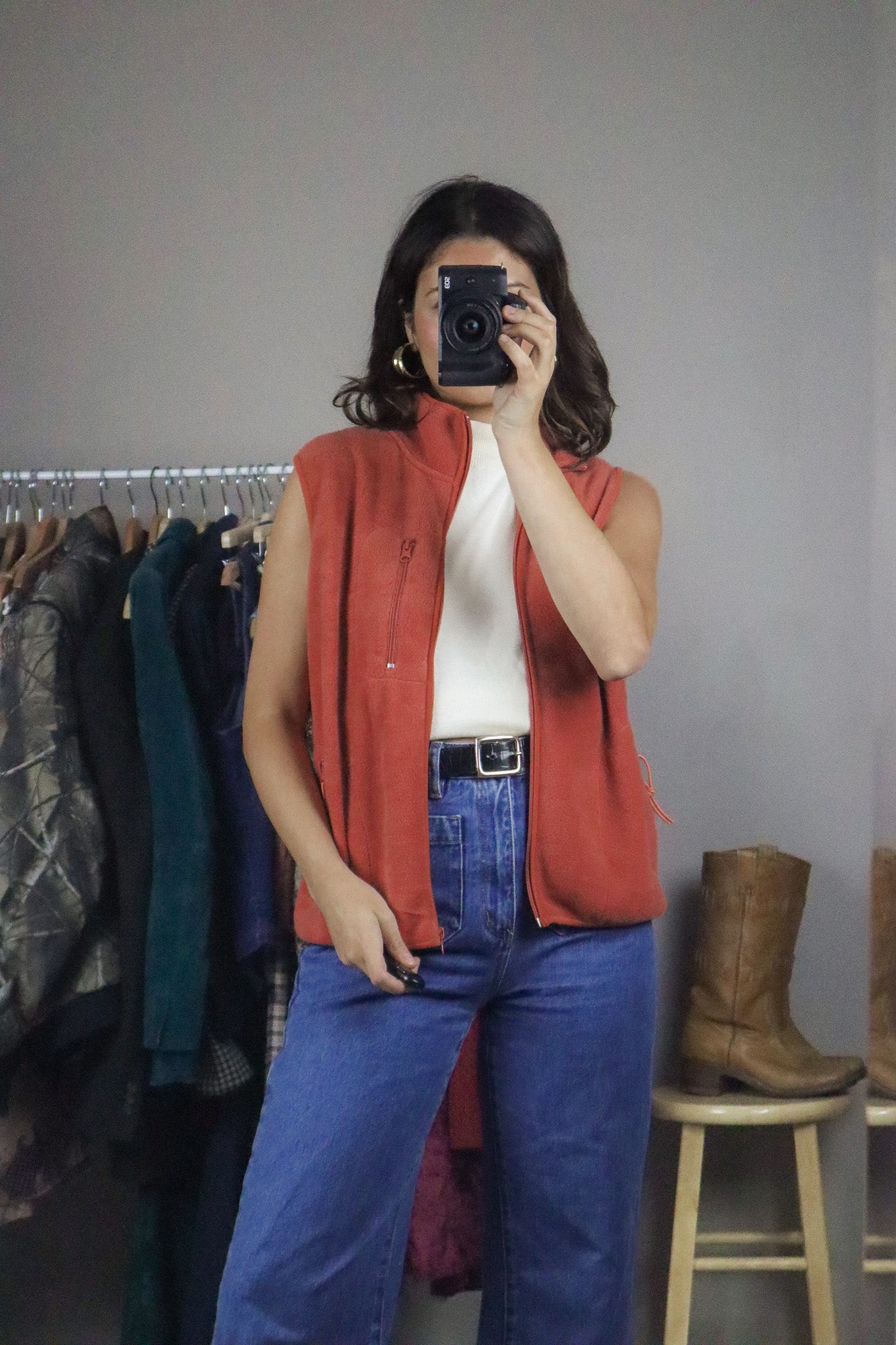 Vintage x Fleece Vest (S)