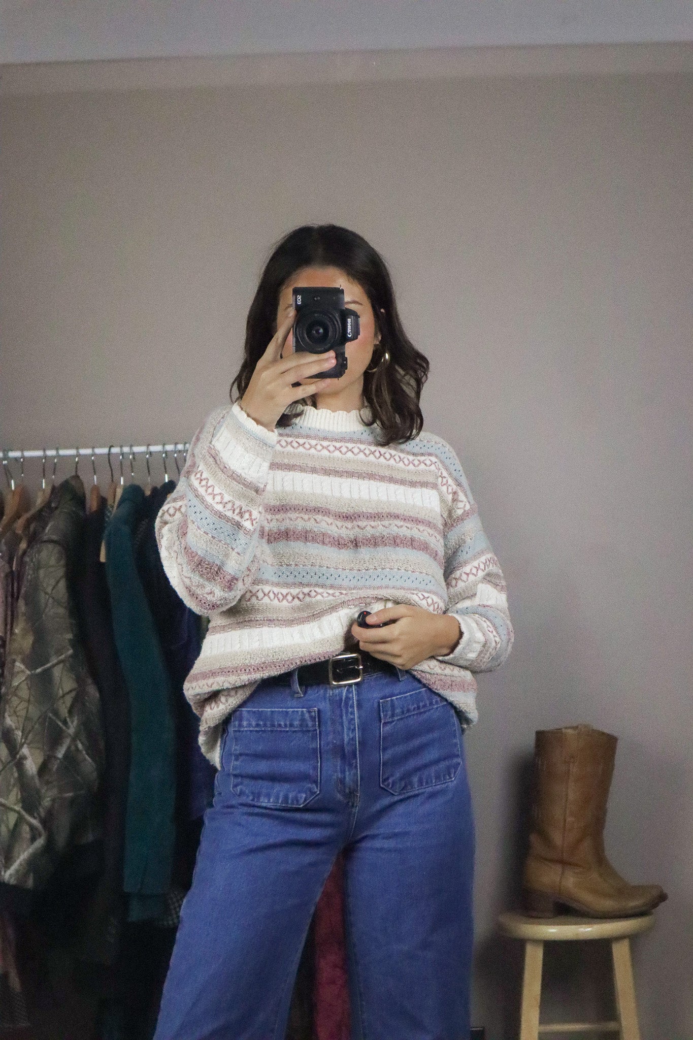 Made in Great Britain x Vintage x Textured Sweater (S/M)