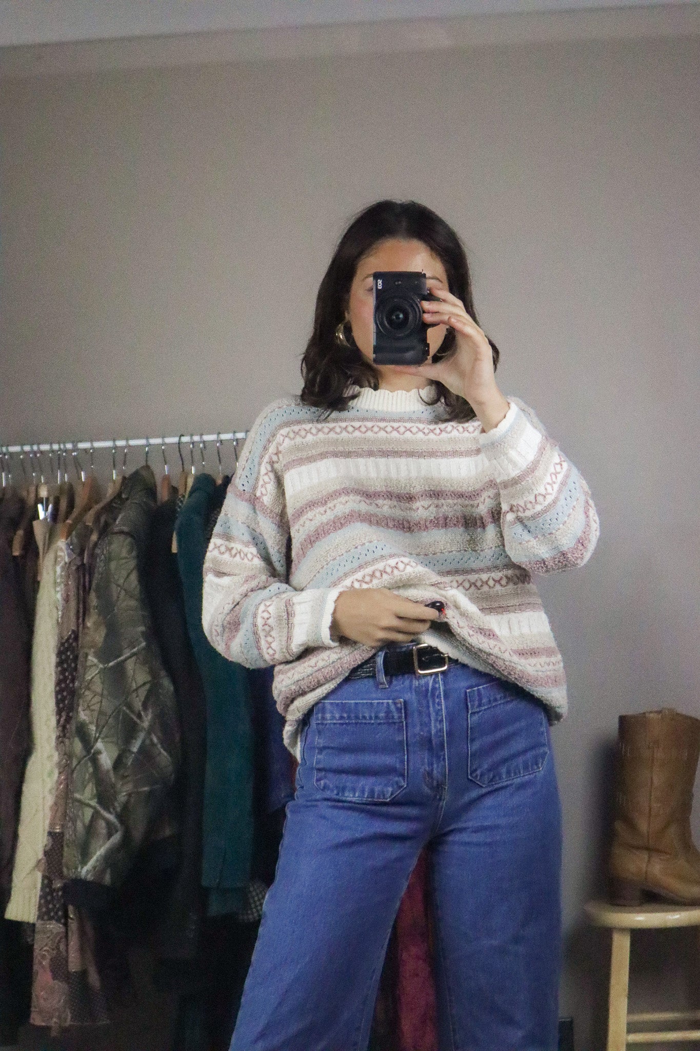 Made in Great Britain x Vintage x Textured Sweater (S/M)