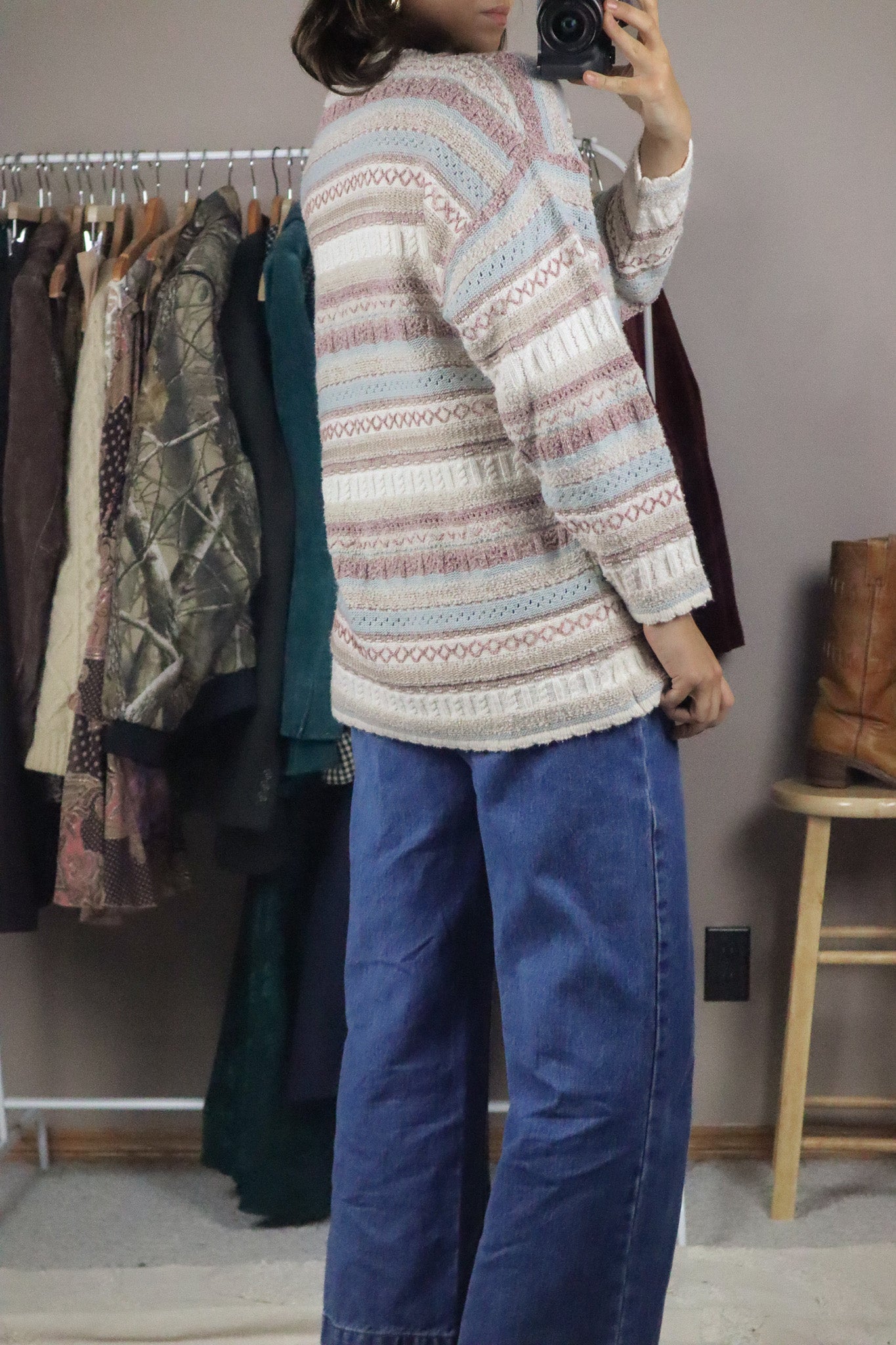 Made in Great Britain x Vintage x Textured Sweater (S/M)